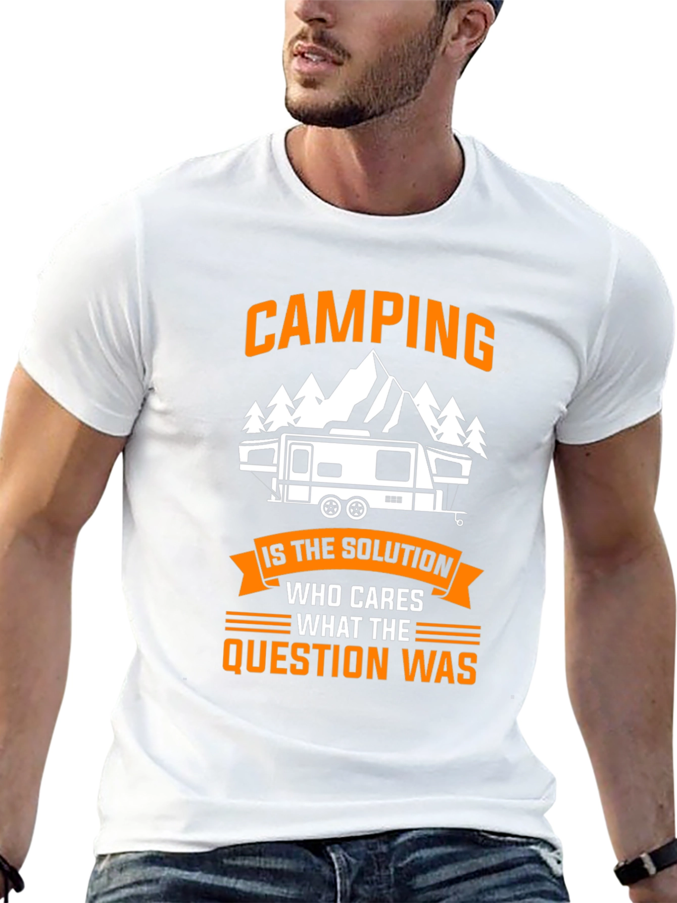 Black Camping is the Solution Tee view 13