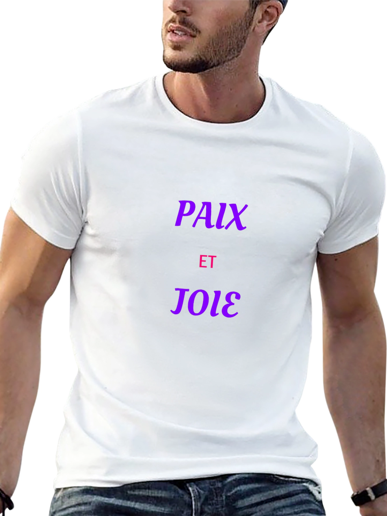 Black Paix Et Joie Graphic T-Shirt - Black view 13