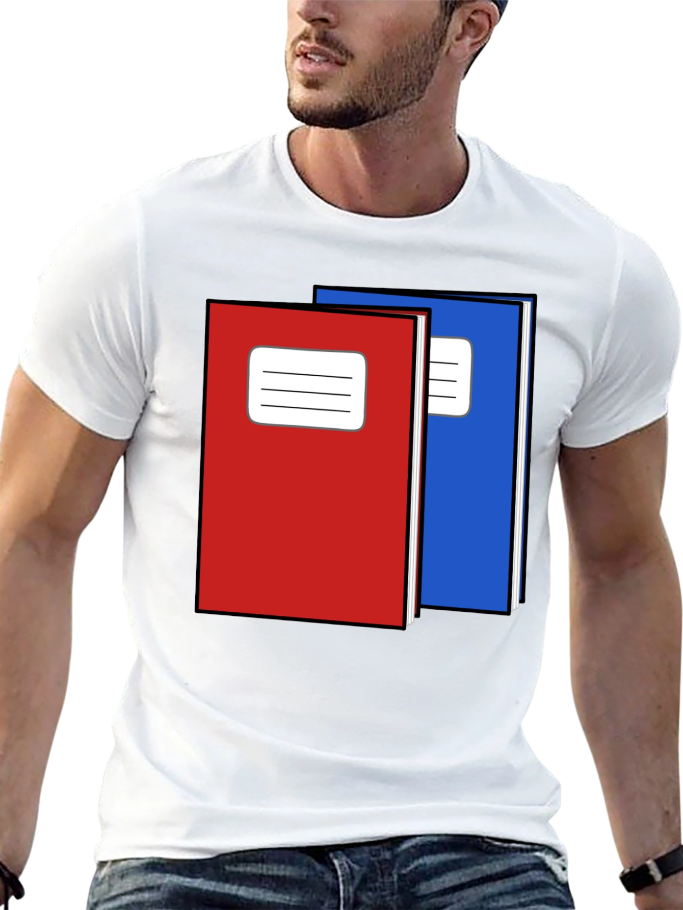 Black Notebook Graphic T-Shirt - Back to School Cool view 13