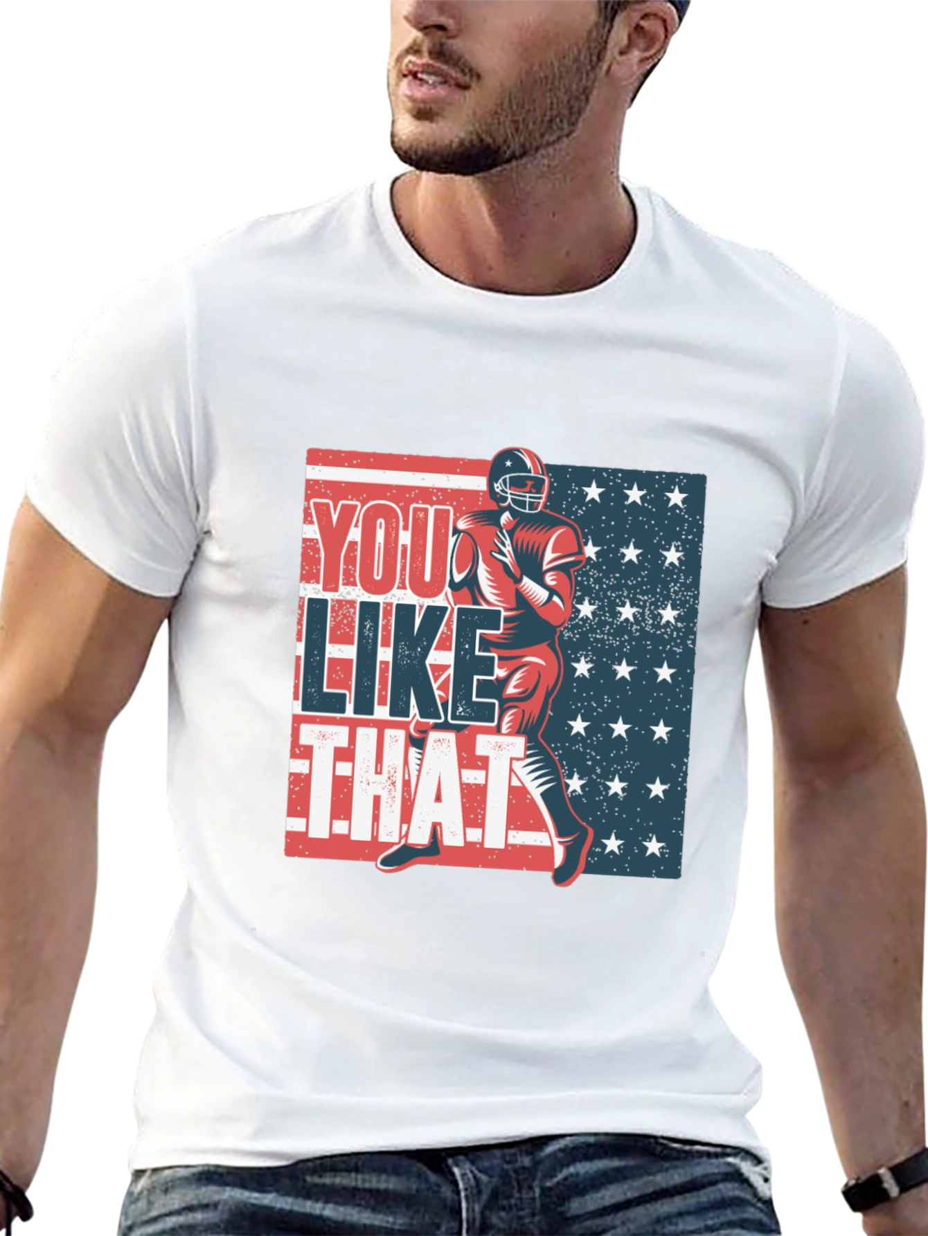 Black You Like That Football T-Shirt view 13