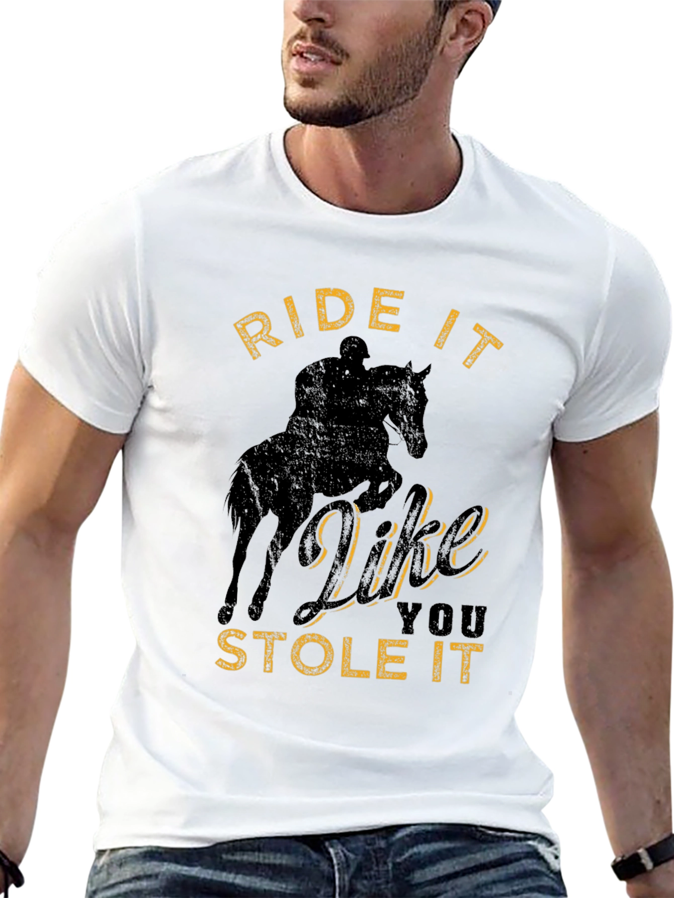Black Ride It Like You Stole It T-Shirt view 13