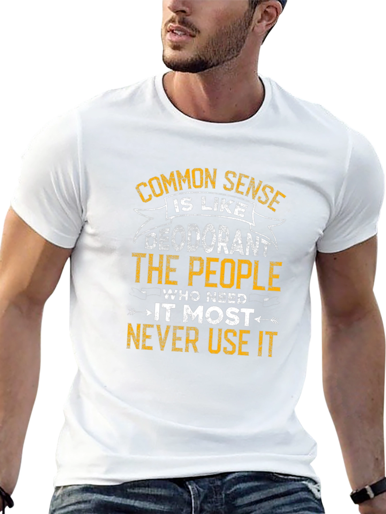 Black Common Sense Deodorant Graphic Tee view 13