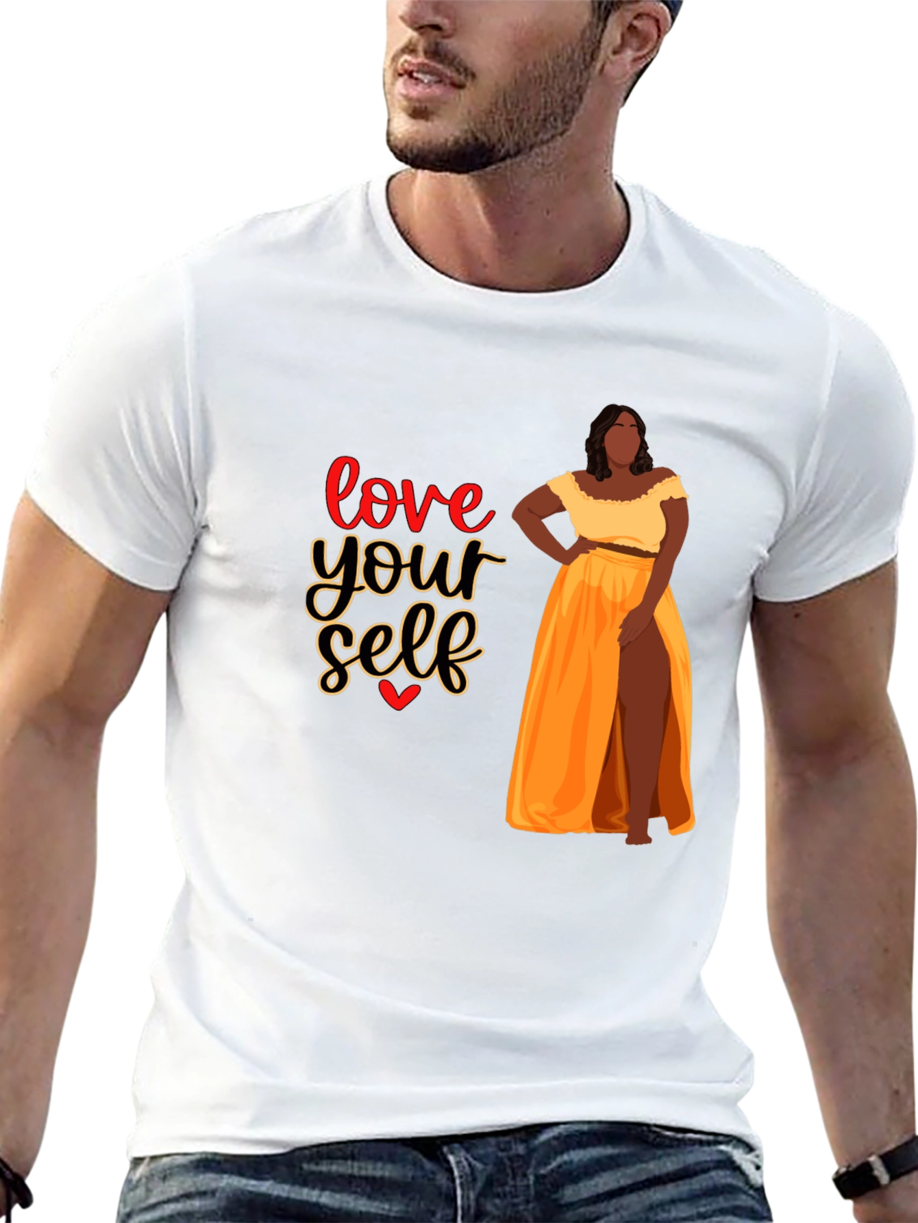 Black Love Yourself Women's Graphic Tee view 13