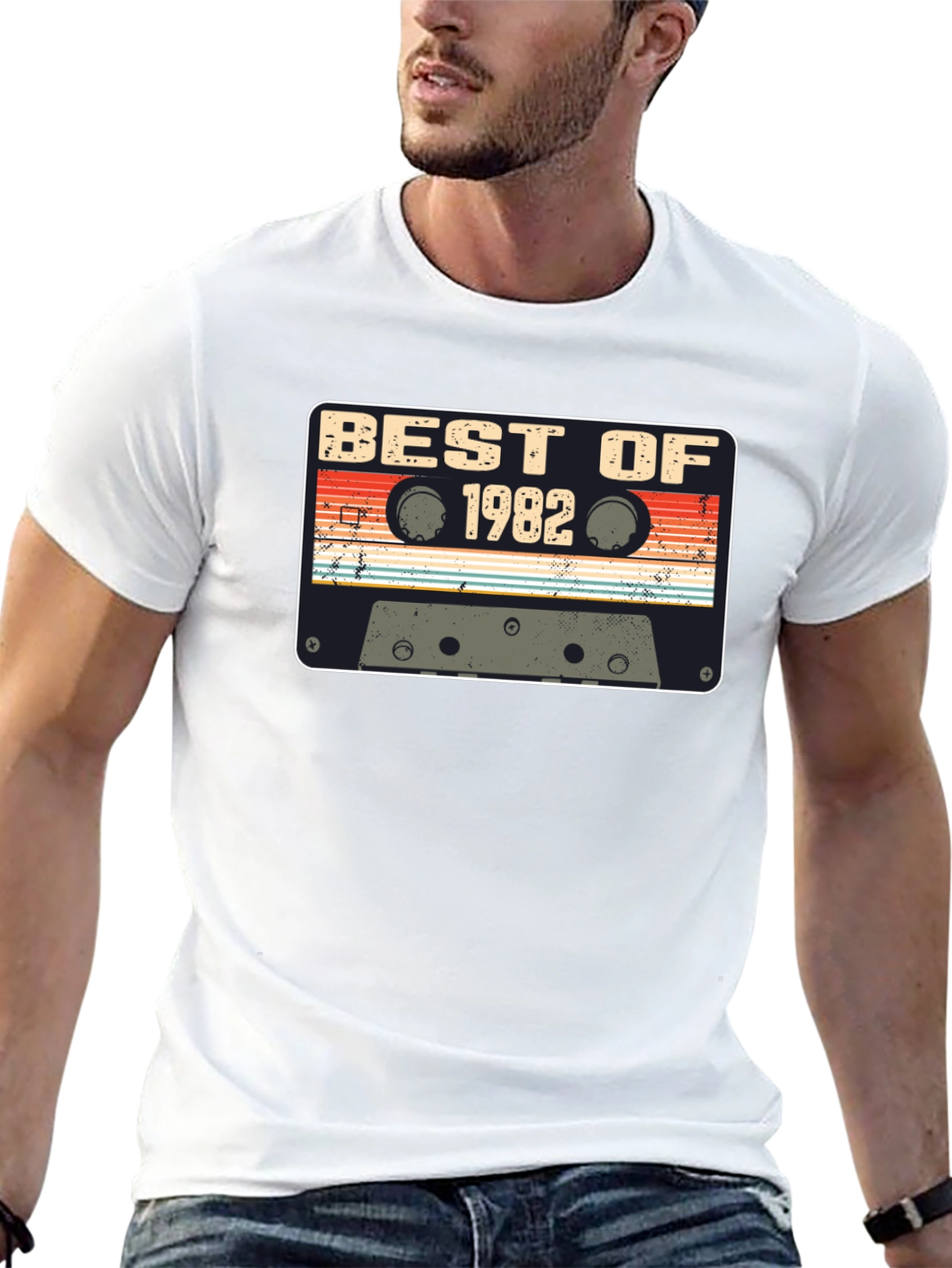 Black Best of 1982 Cassette Tape Graphic Tee view 13