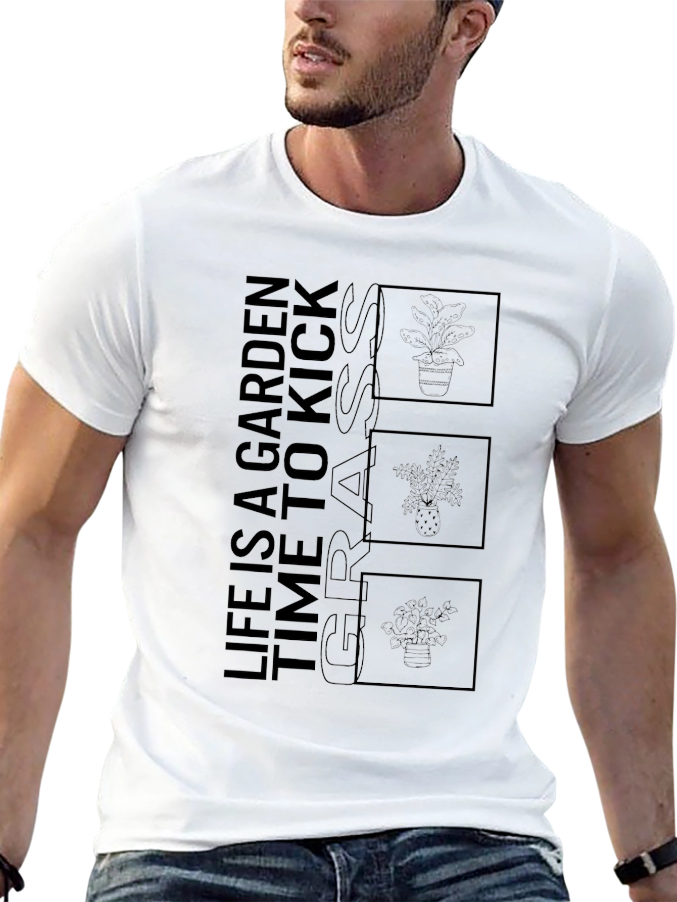 Black Life Is A Garden Black Graphic Tee view 13