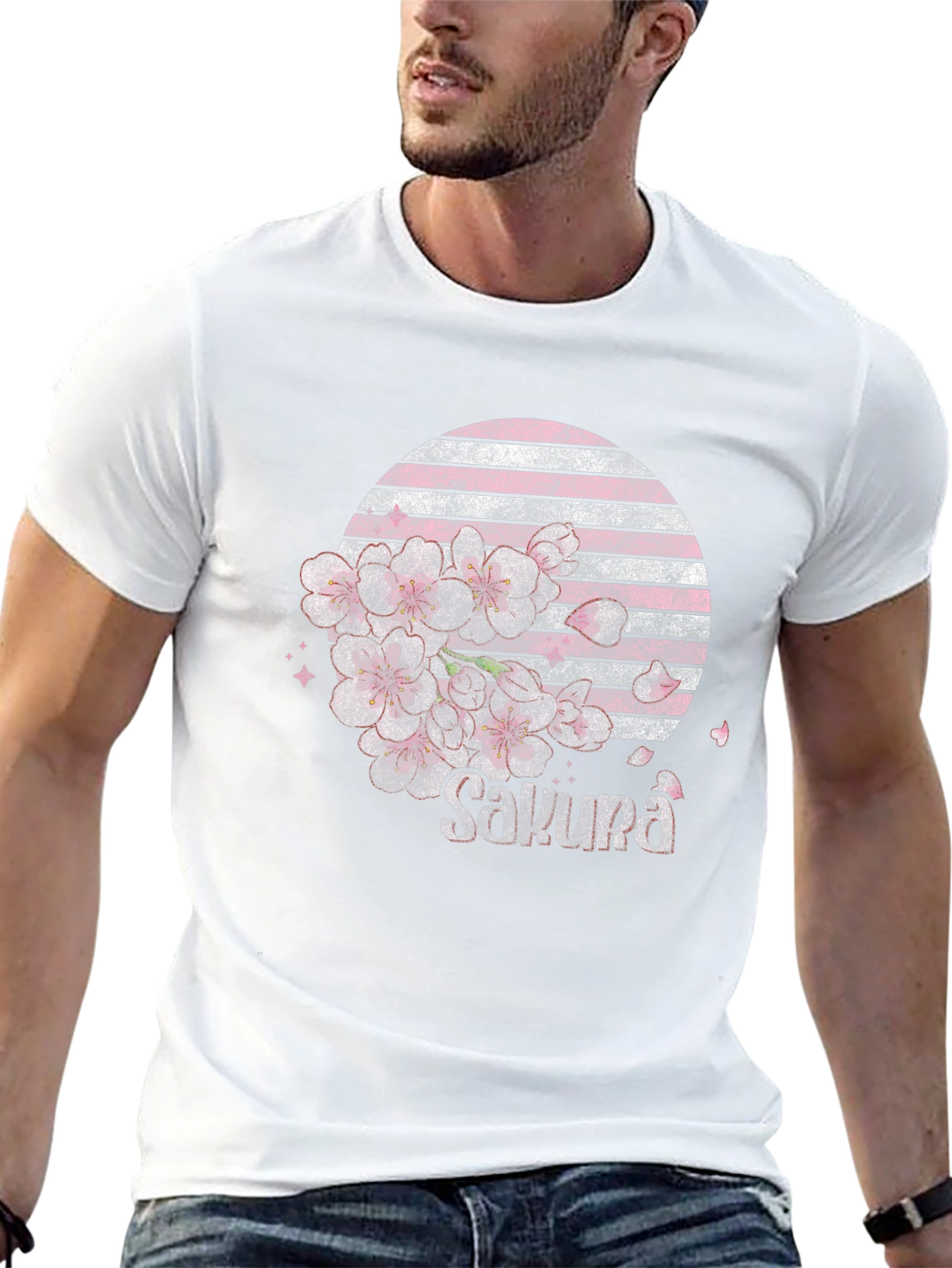 Sakura Blossom Graphic Tee - Stylish Japanese Design - 13