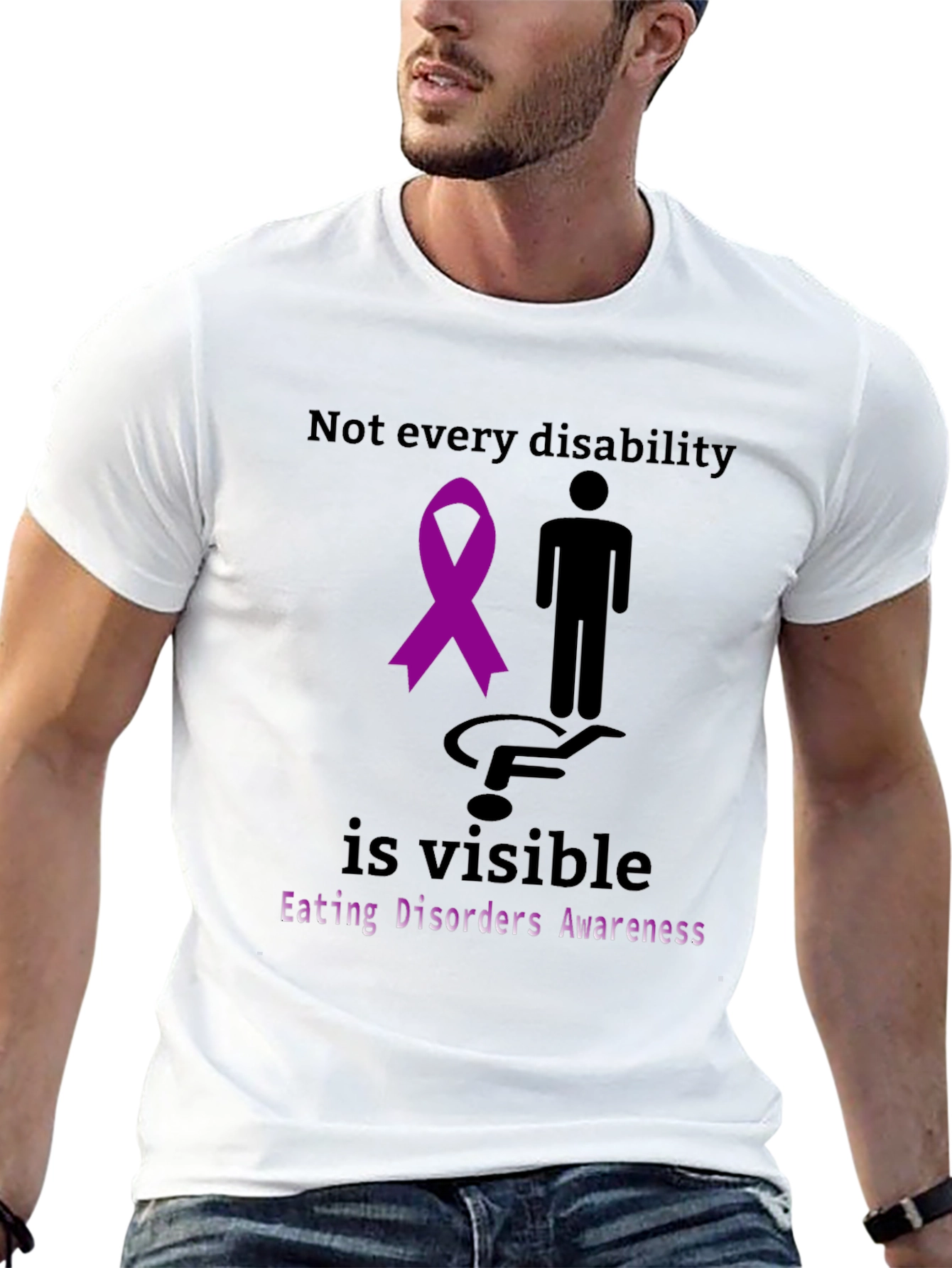 Black Eating Disorders Awareness T-Shirt view 13