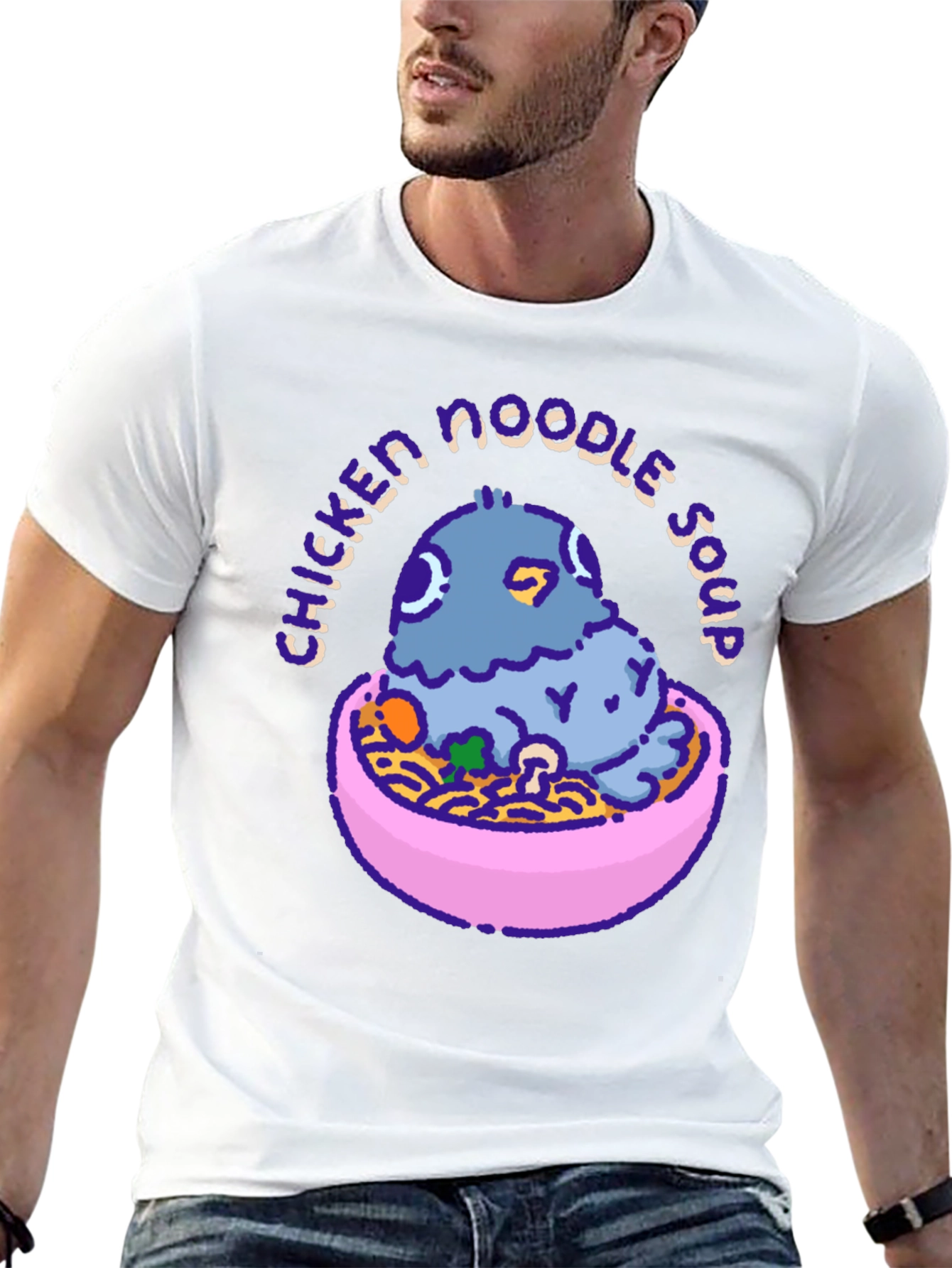 Black Chicken Noodle Soup Pigeon T-Shirt view 13