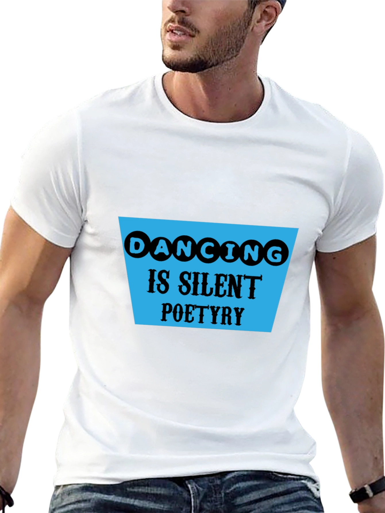 Black Dancing is Silent Poetry Graphic Tee view 13