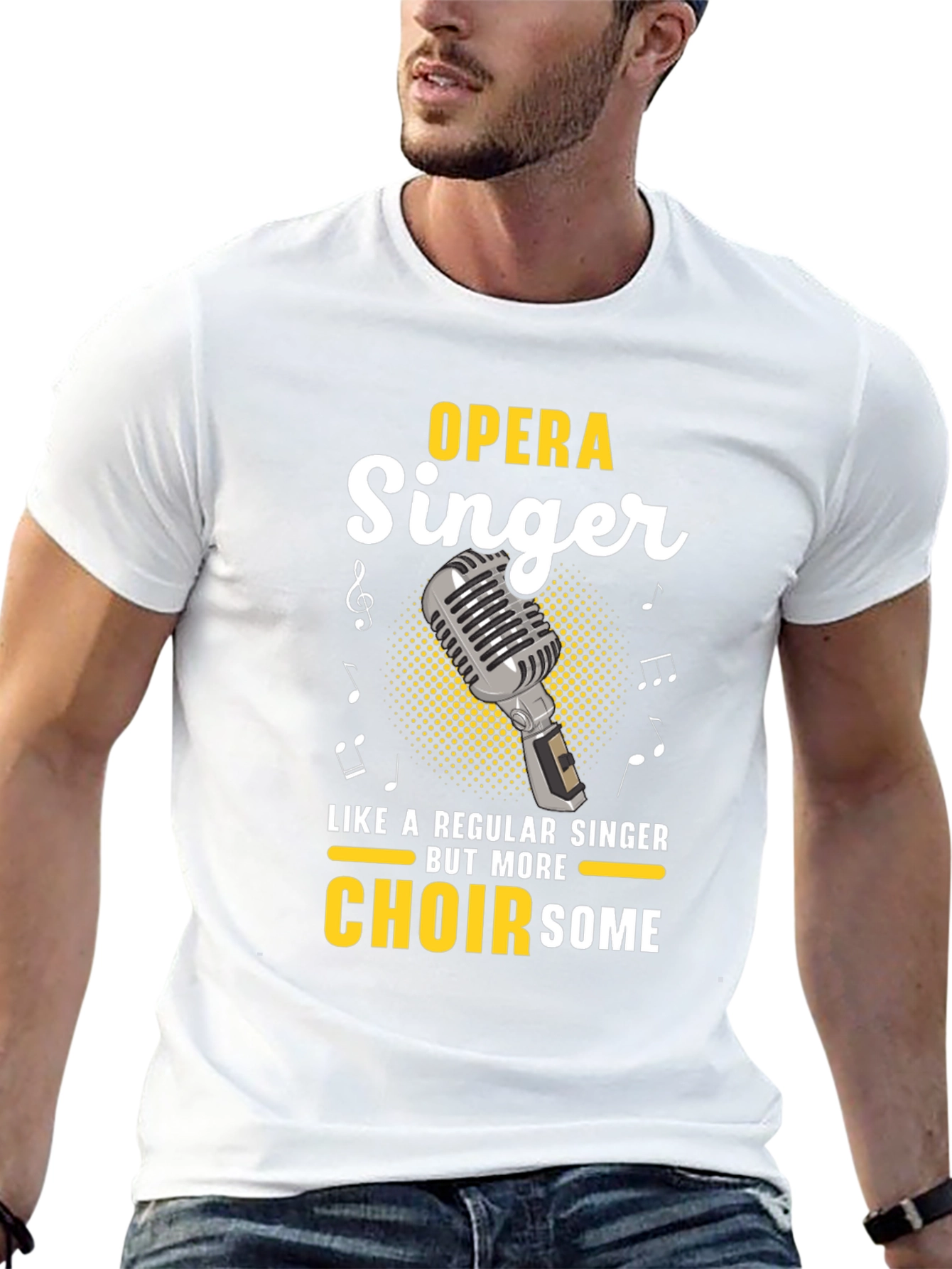 Black Opera Singer T-Shirt - Choirsome Humor Tee view 13