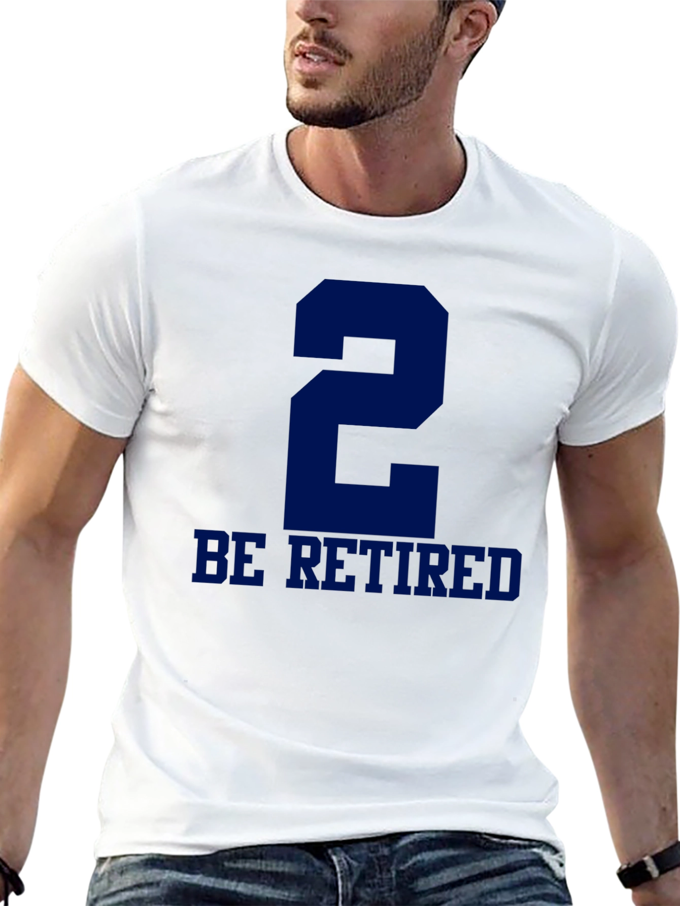 Black Funny Retired Jersey Number 2 T-Shirt view 13