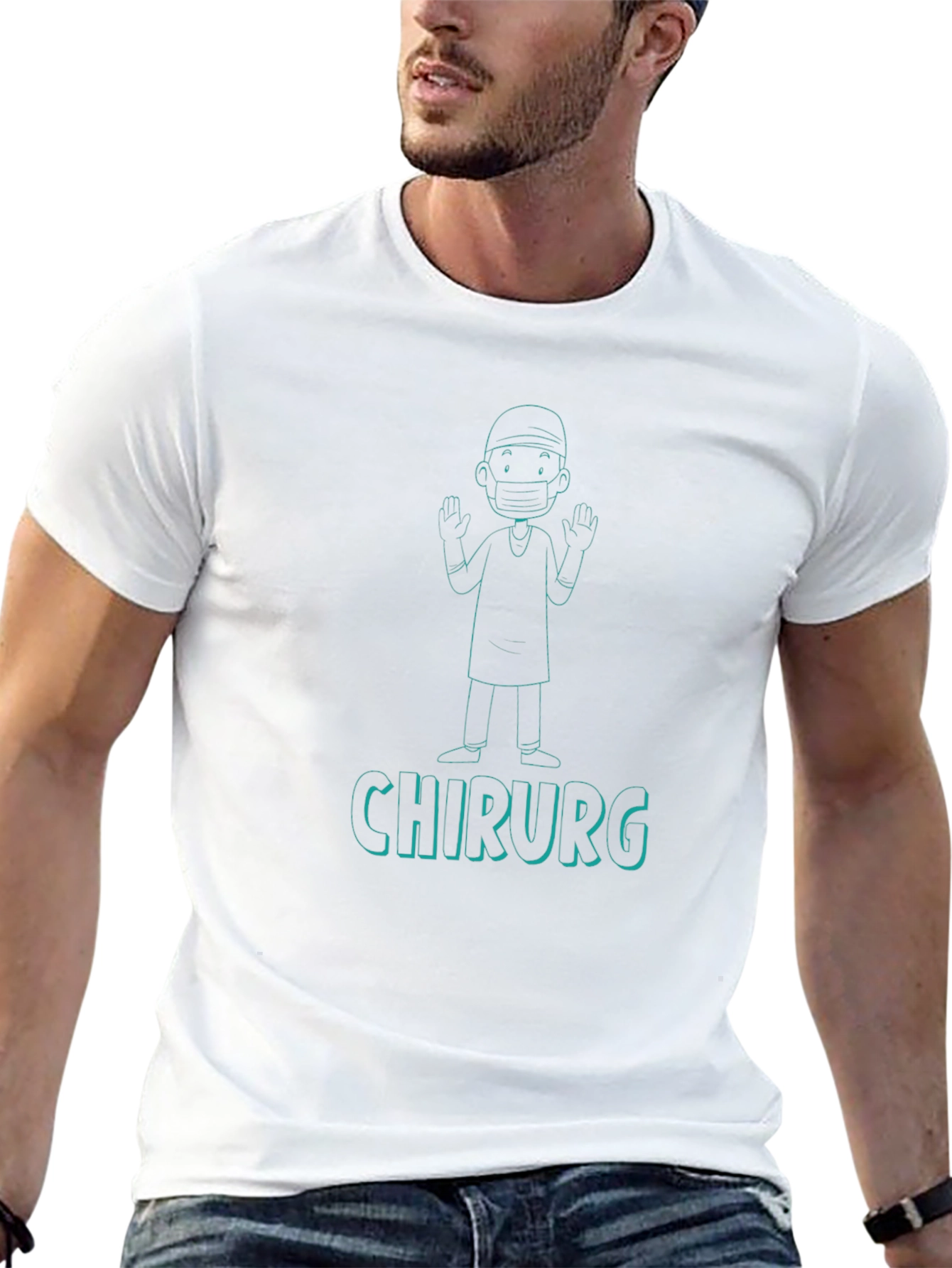 Black Surgeon Graphic Tee - Chirug T-Shirt view 13