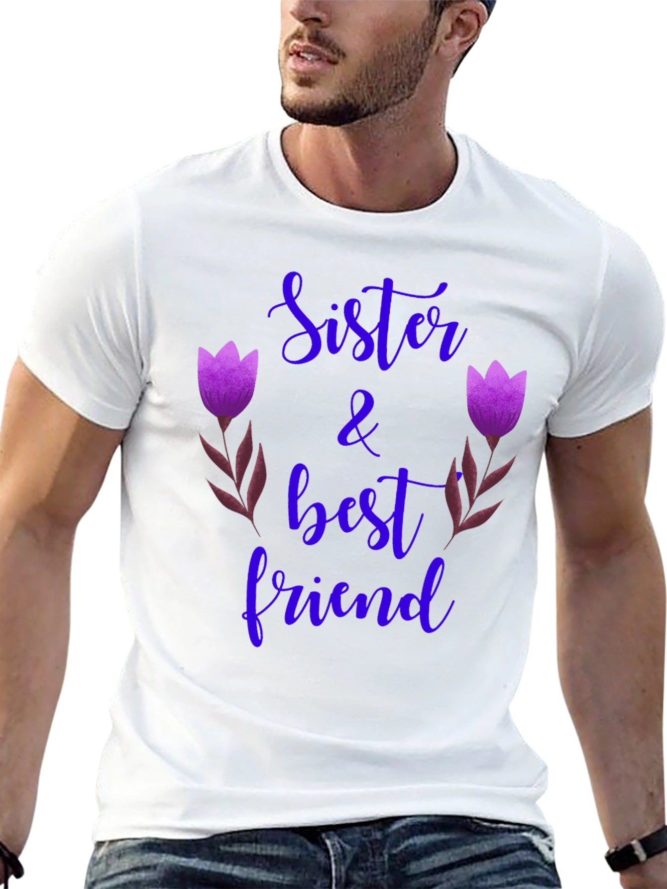 Black Sister & Best Friend Graphic Tee view 13