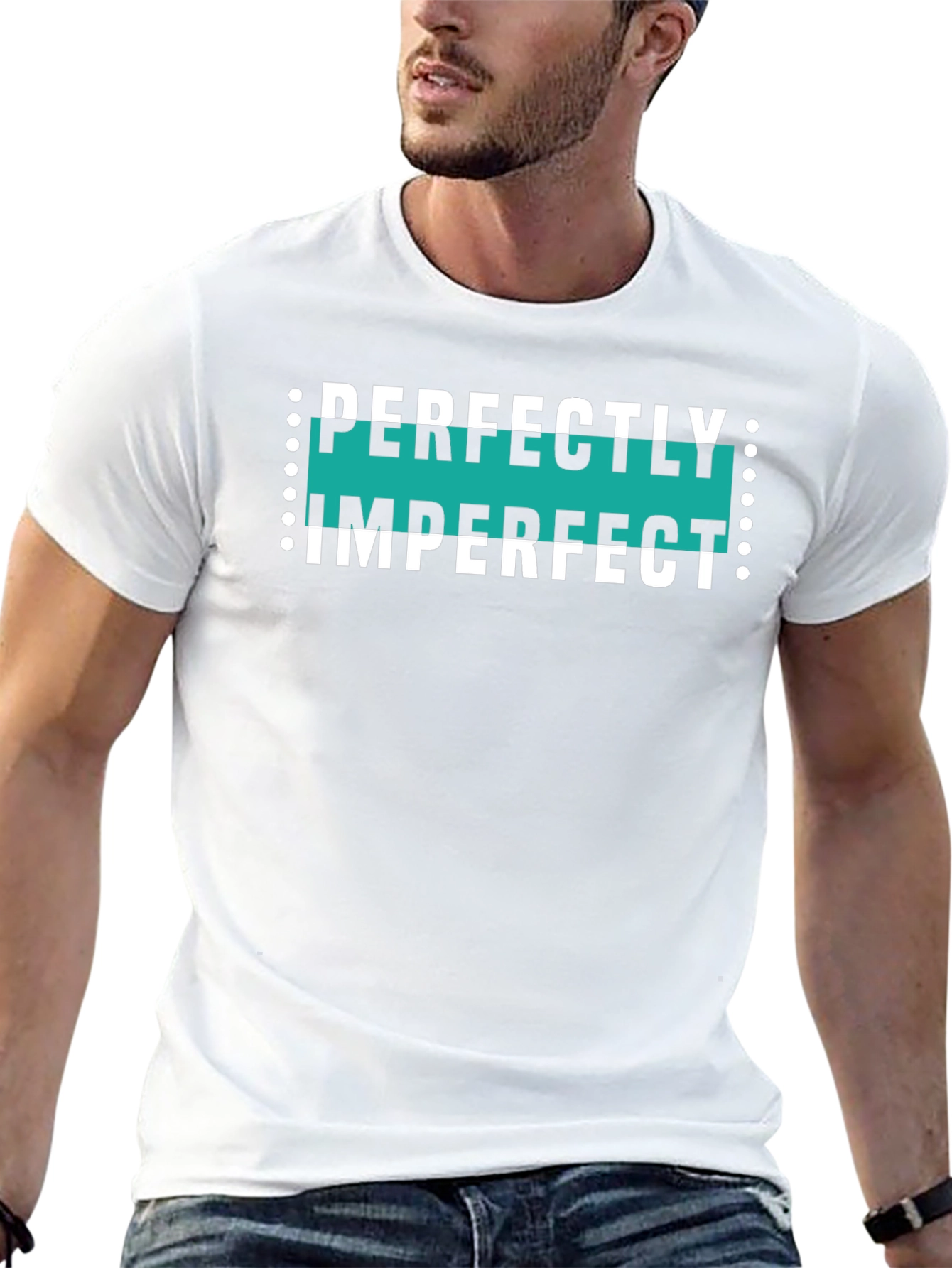 Black Perfectly Imperfect Graphic Tee view 13
