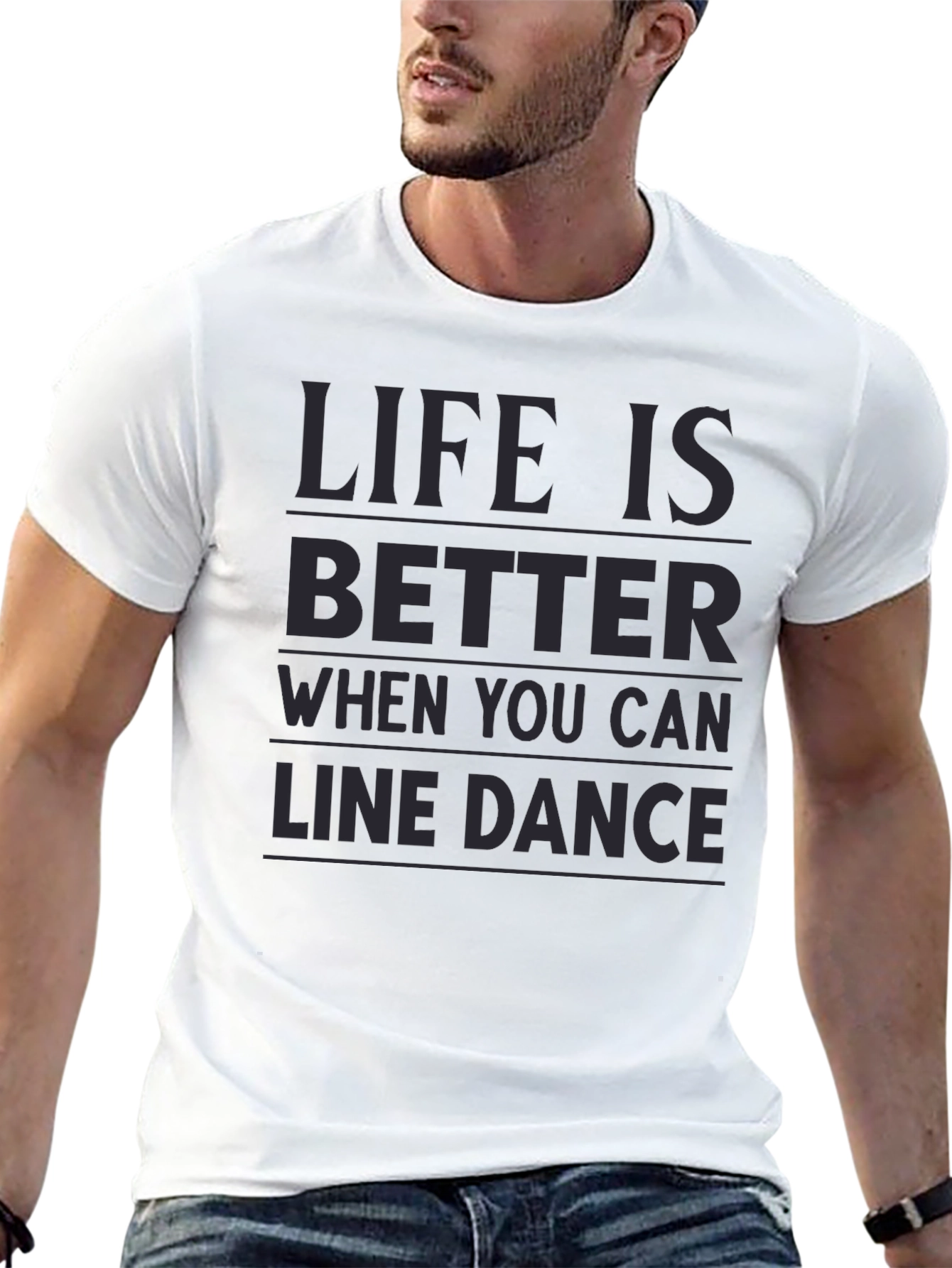 Black Line Dance Graphic Tee - "Life is Better When..." view 13