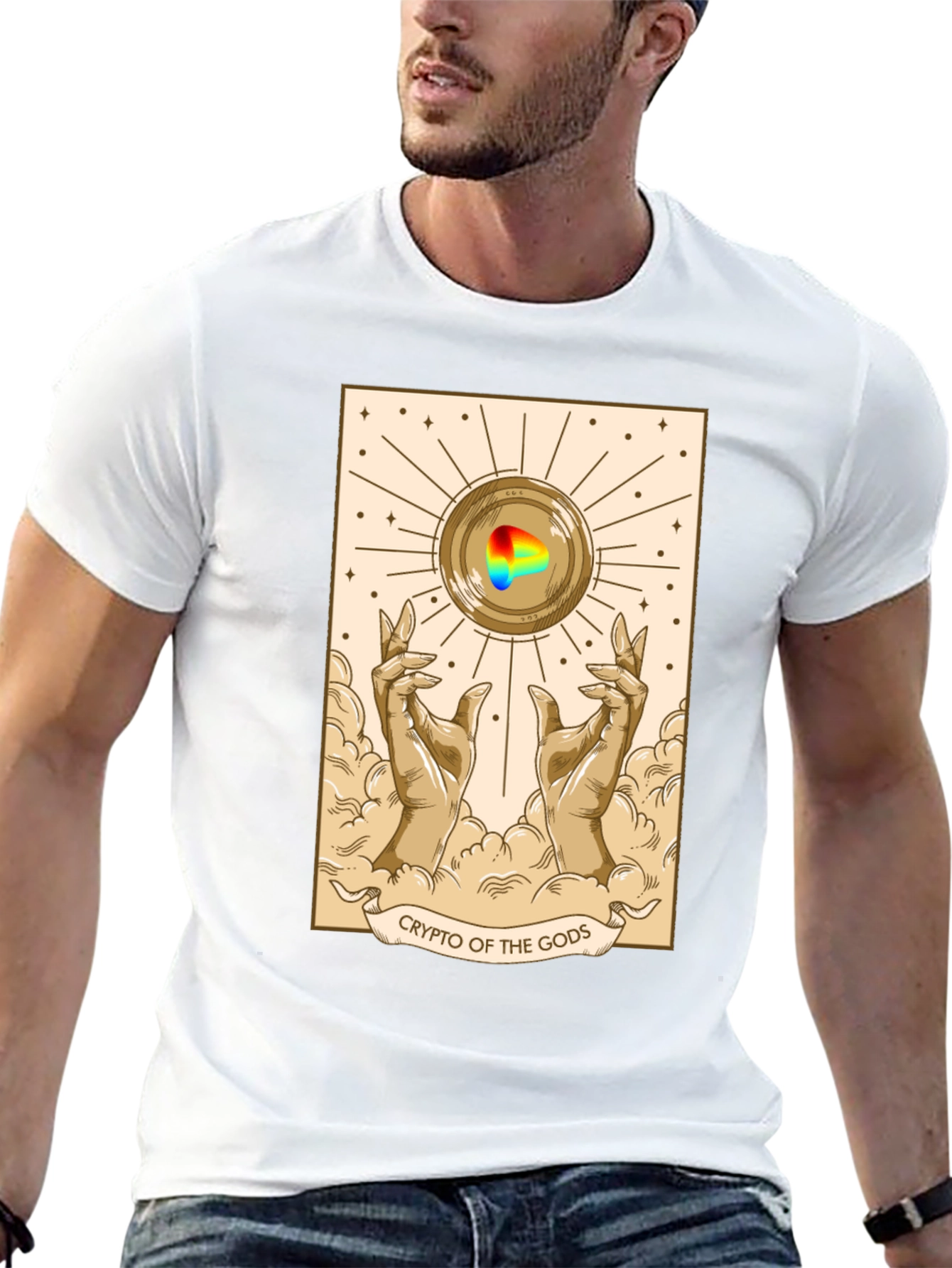 Black Crypto of the Gods T-Shirt - Unique Graphic Tee view 13