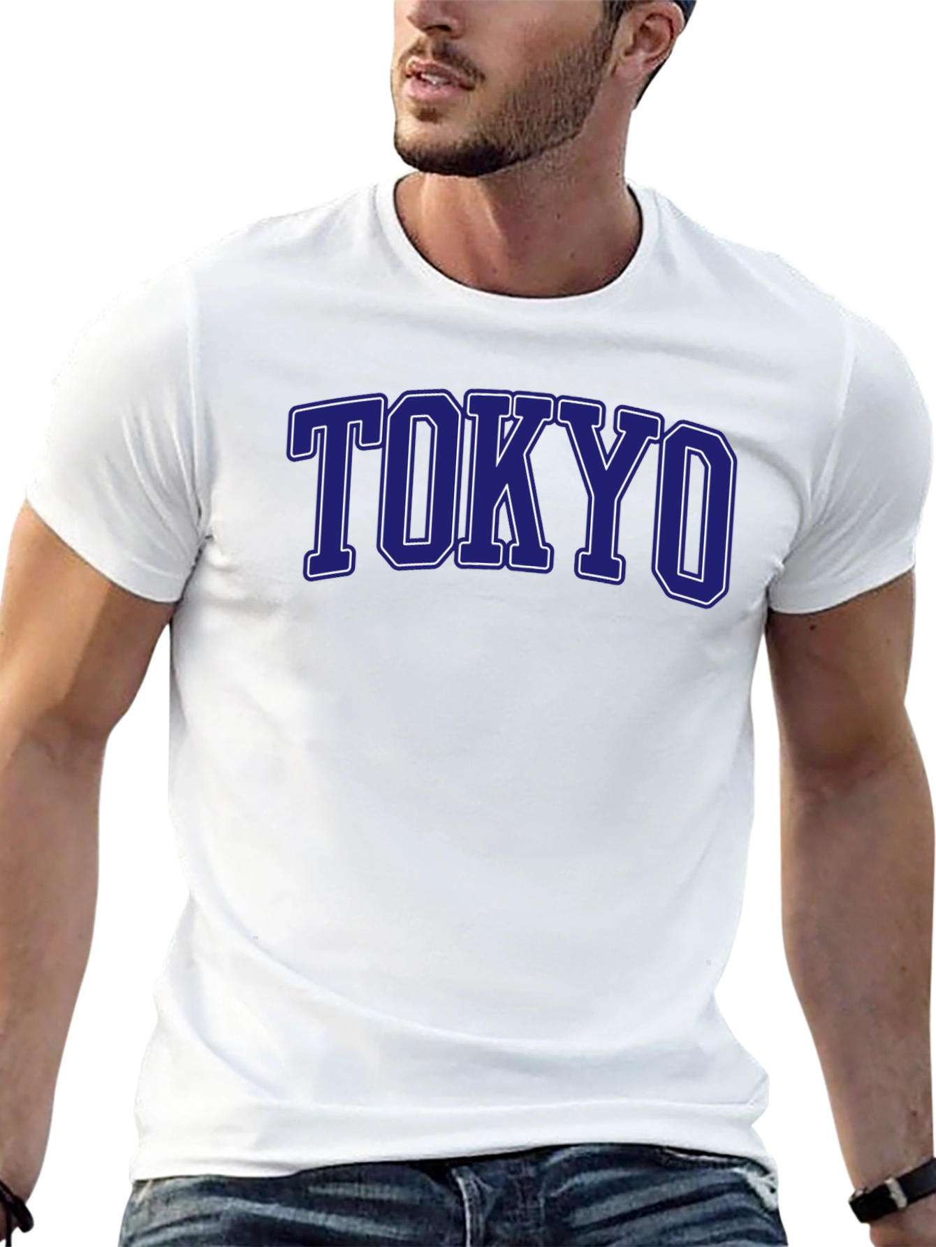 Black Tokyo Graphic Tee - Classic College Style view 13