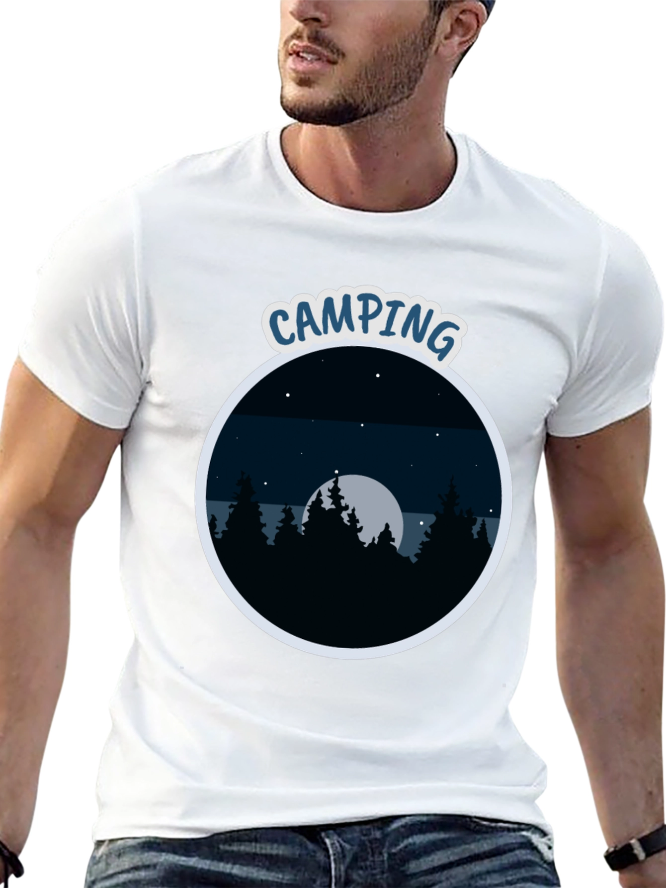 Black Camping Adventure T-Shirt - Outdoor Lover Tee view 13