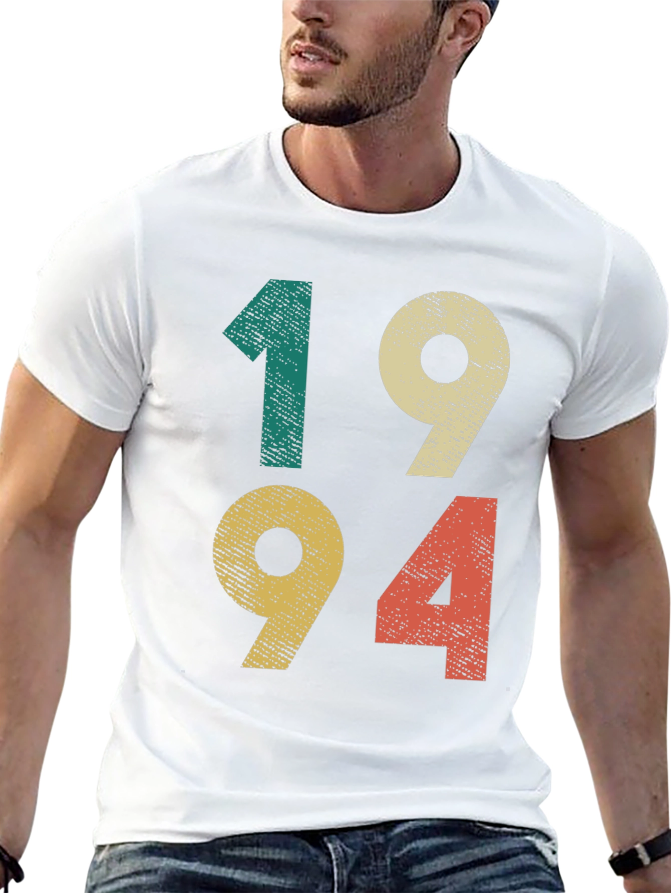 Black Vintage 1994 Graphic Tee - Retro Birthday Shirt view 13