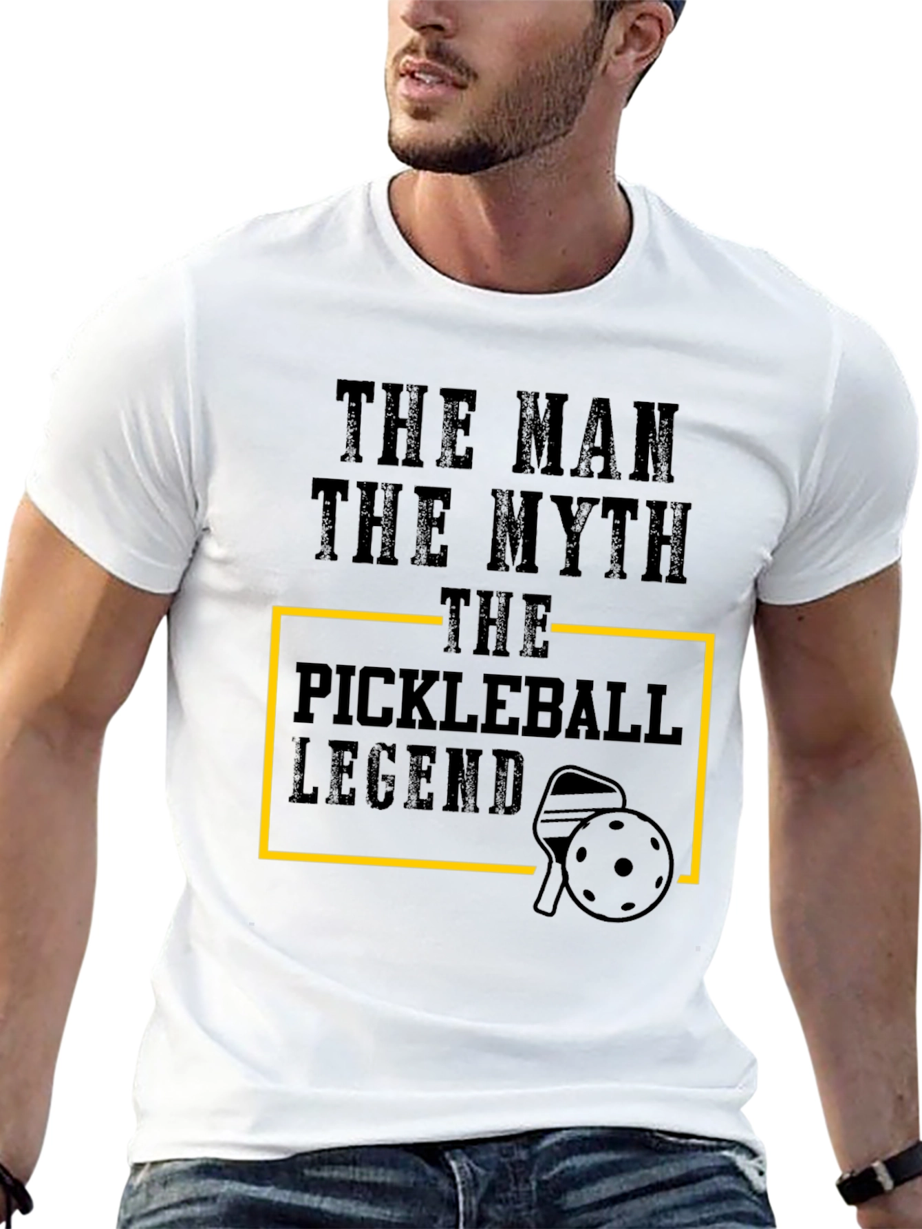 Black The Pickleball Legend Tee - Man, Myth, Legend! view 13
