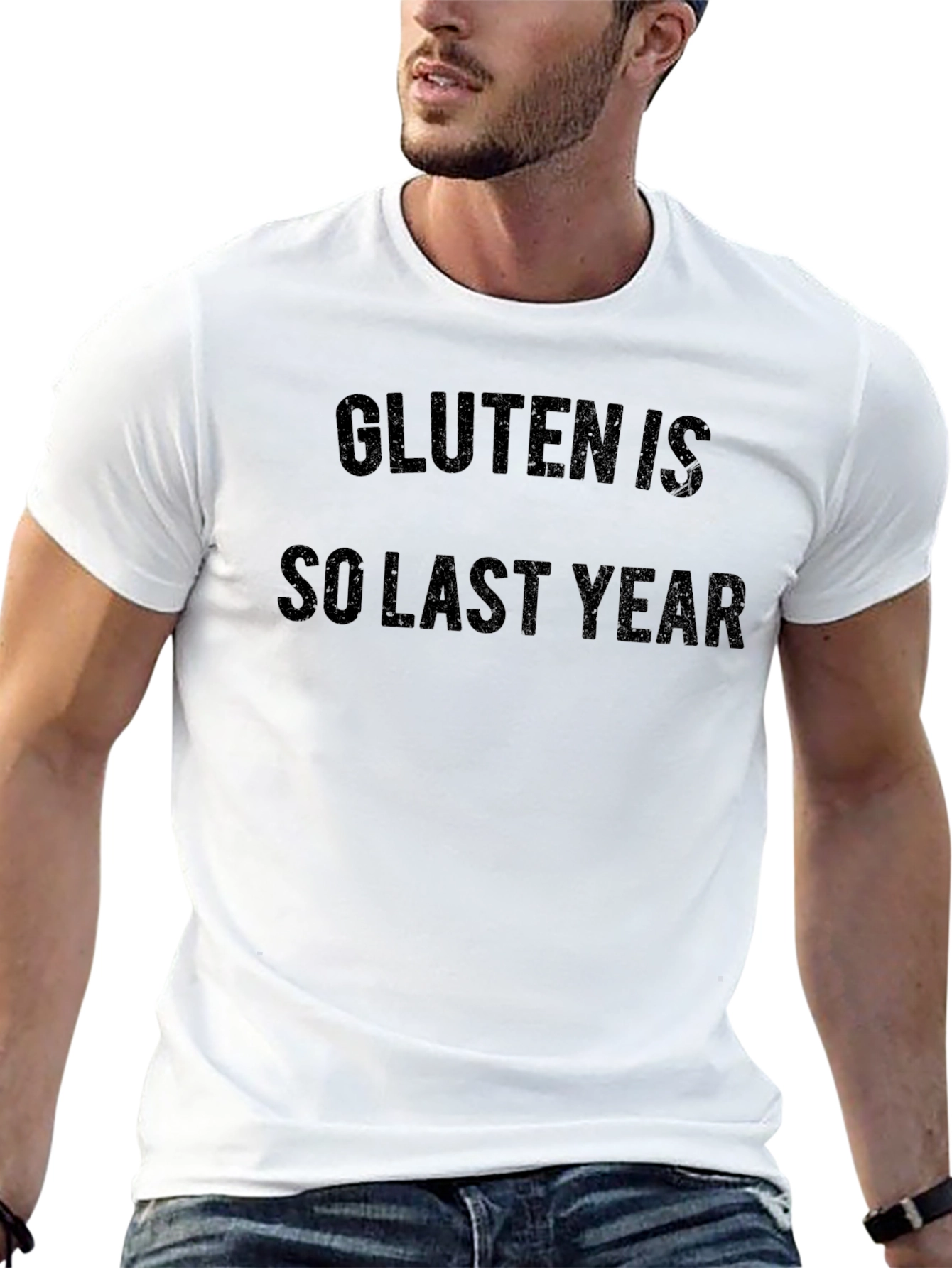Black Gluten Is So Last Year T-Shirt view 13
