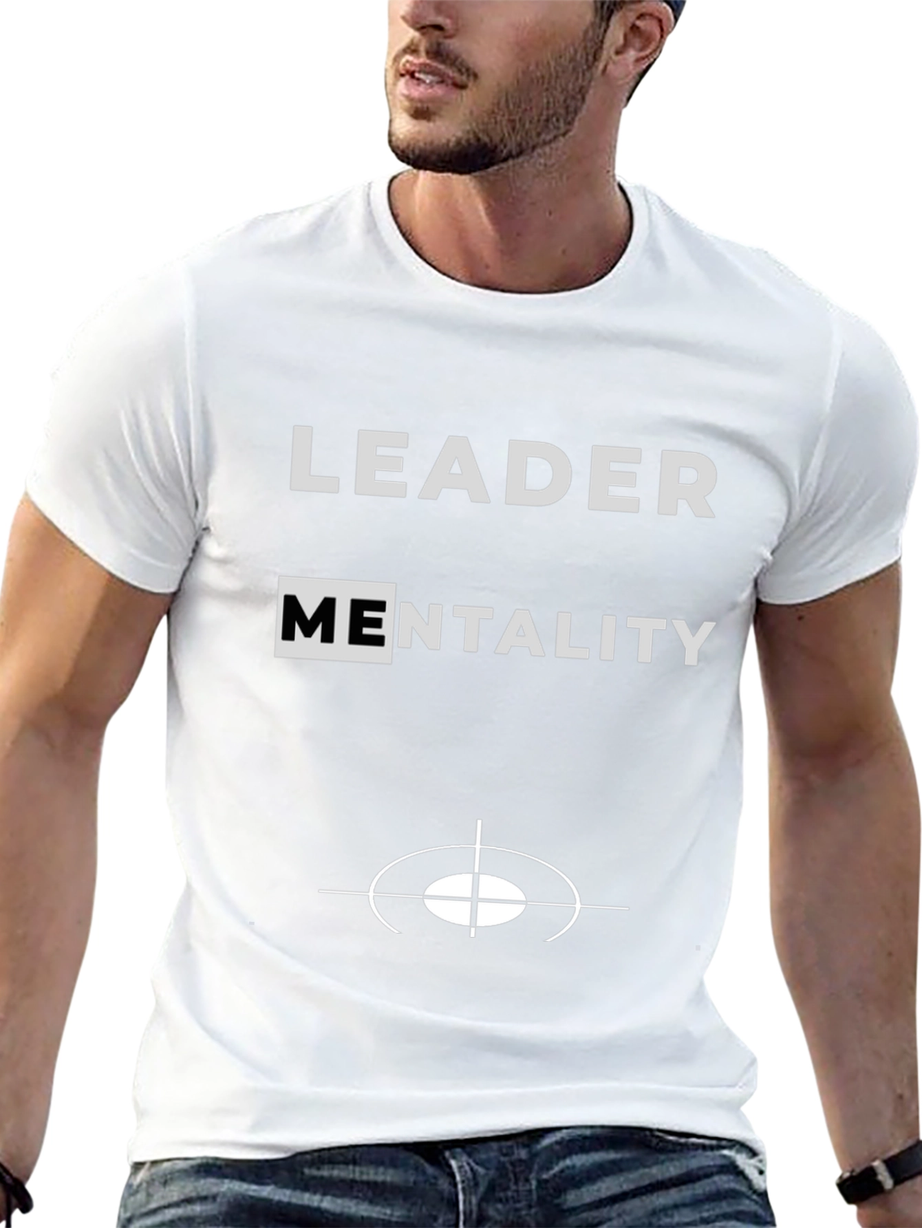 Black Leader Mentality T-Shirt - Black Graphic Tee view 13