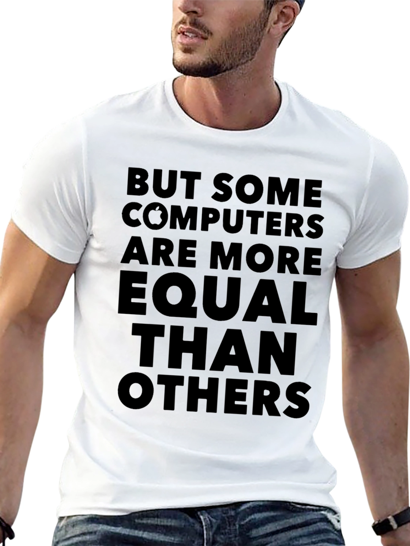Black But Some Computers are More Equal T-Shirt view 13