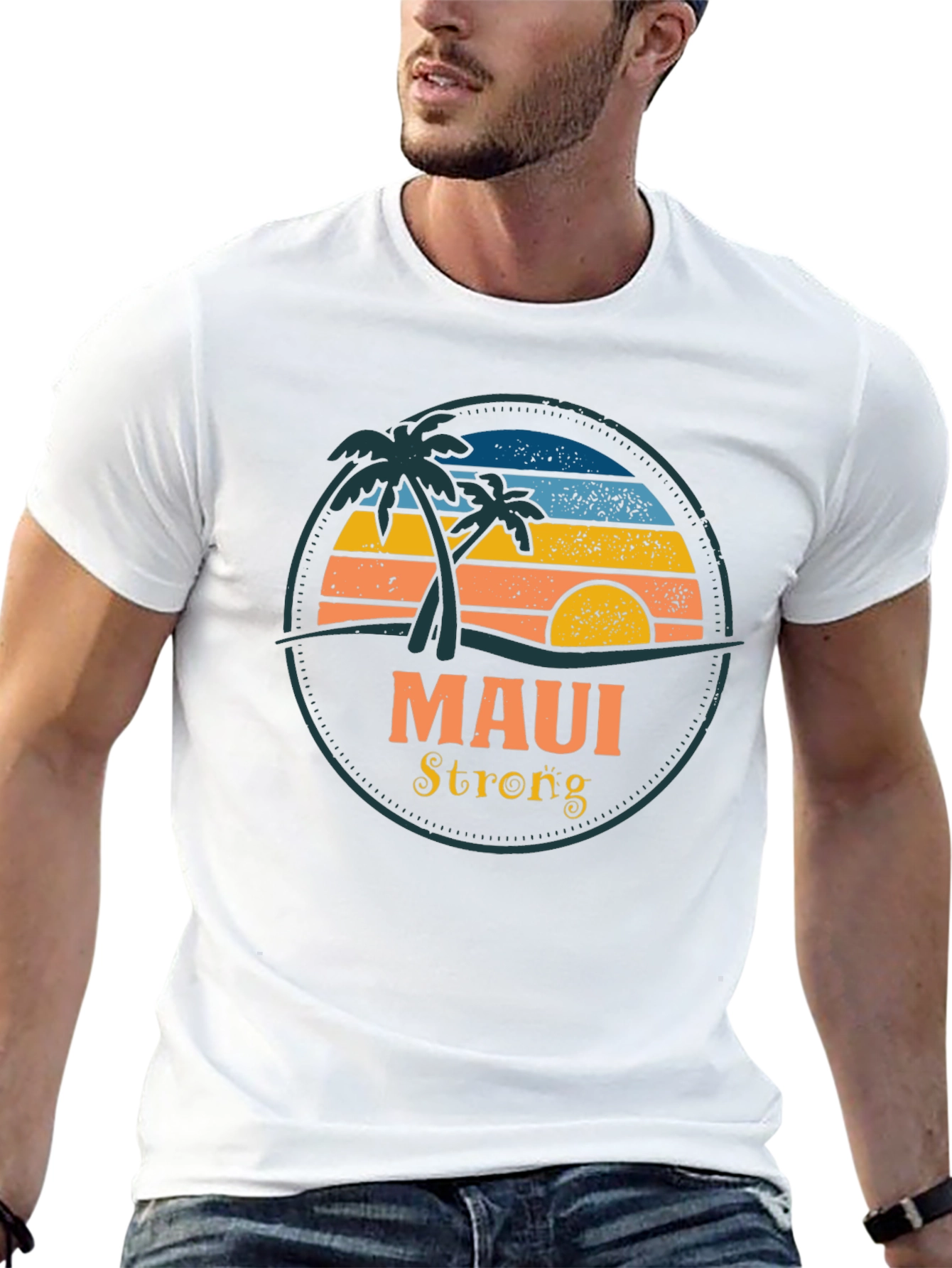 Black Maui Strong Graphic Tee - Island Vibes view 13