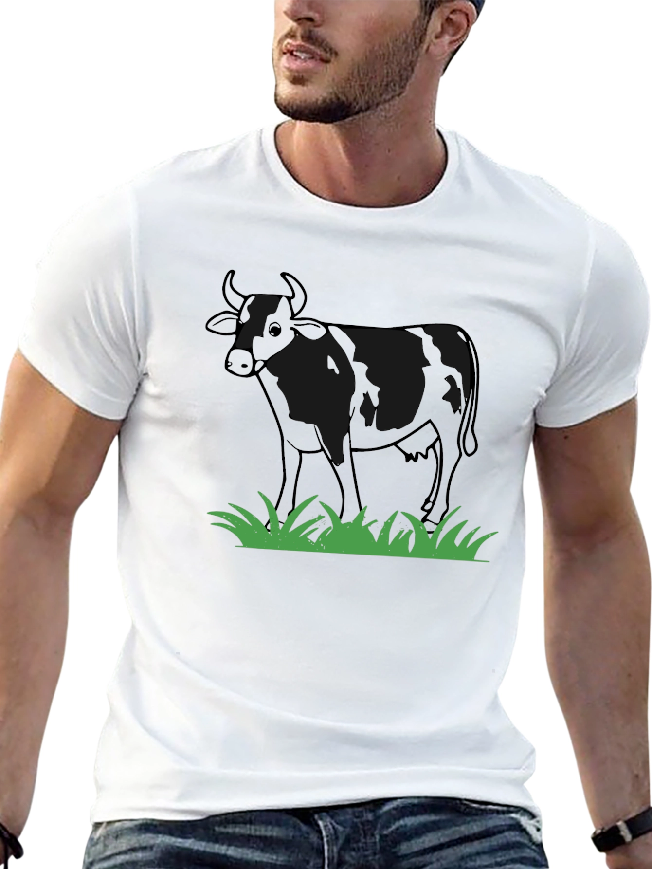 Black Cow Graphic T-Shirt - Black view 13