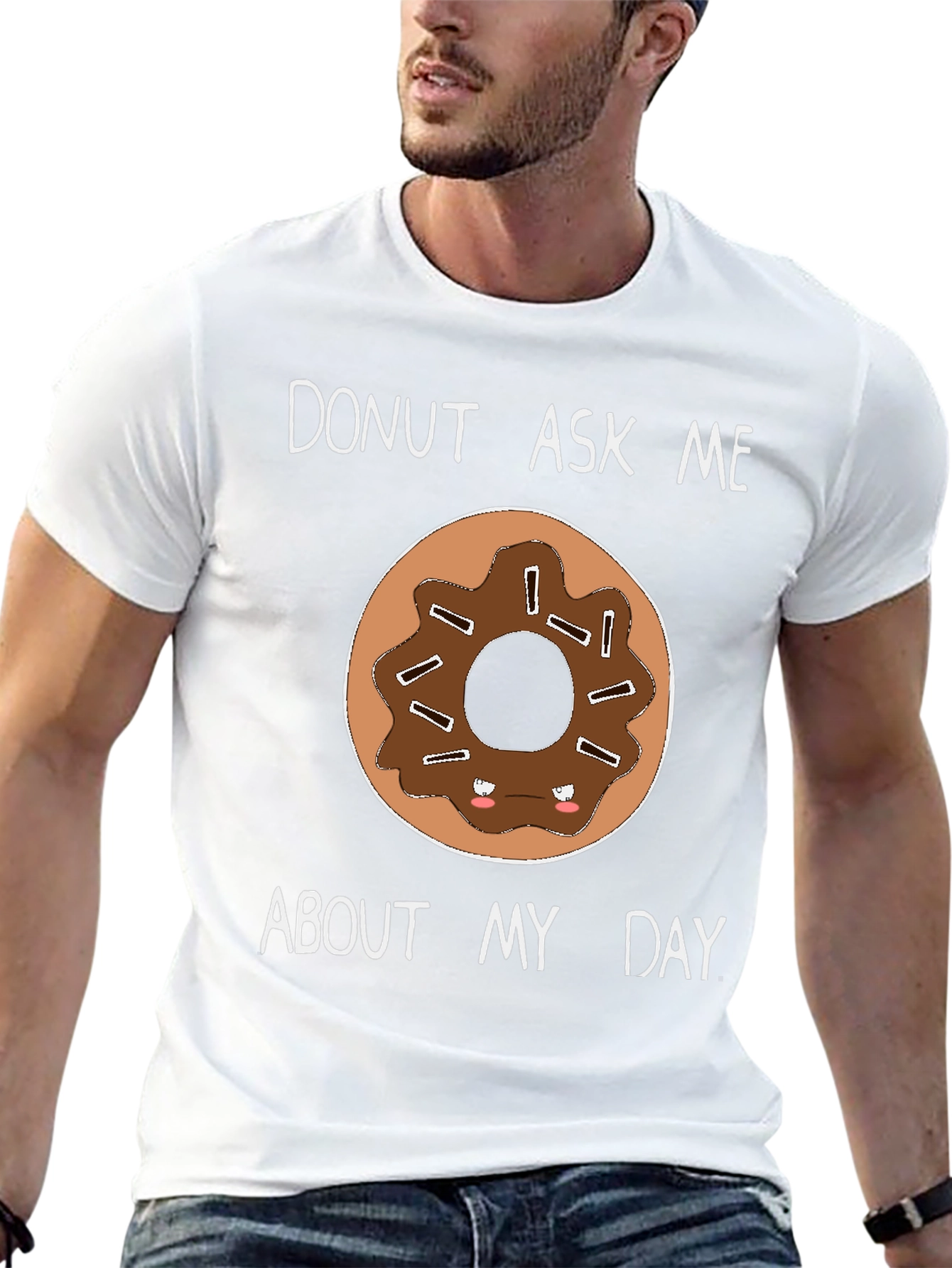 Black Donut Ask Me About My Day T-Shirt view 13