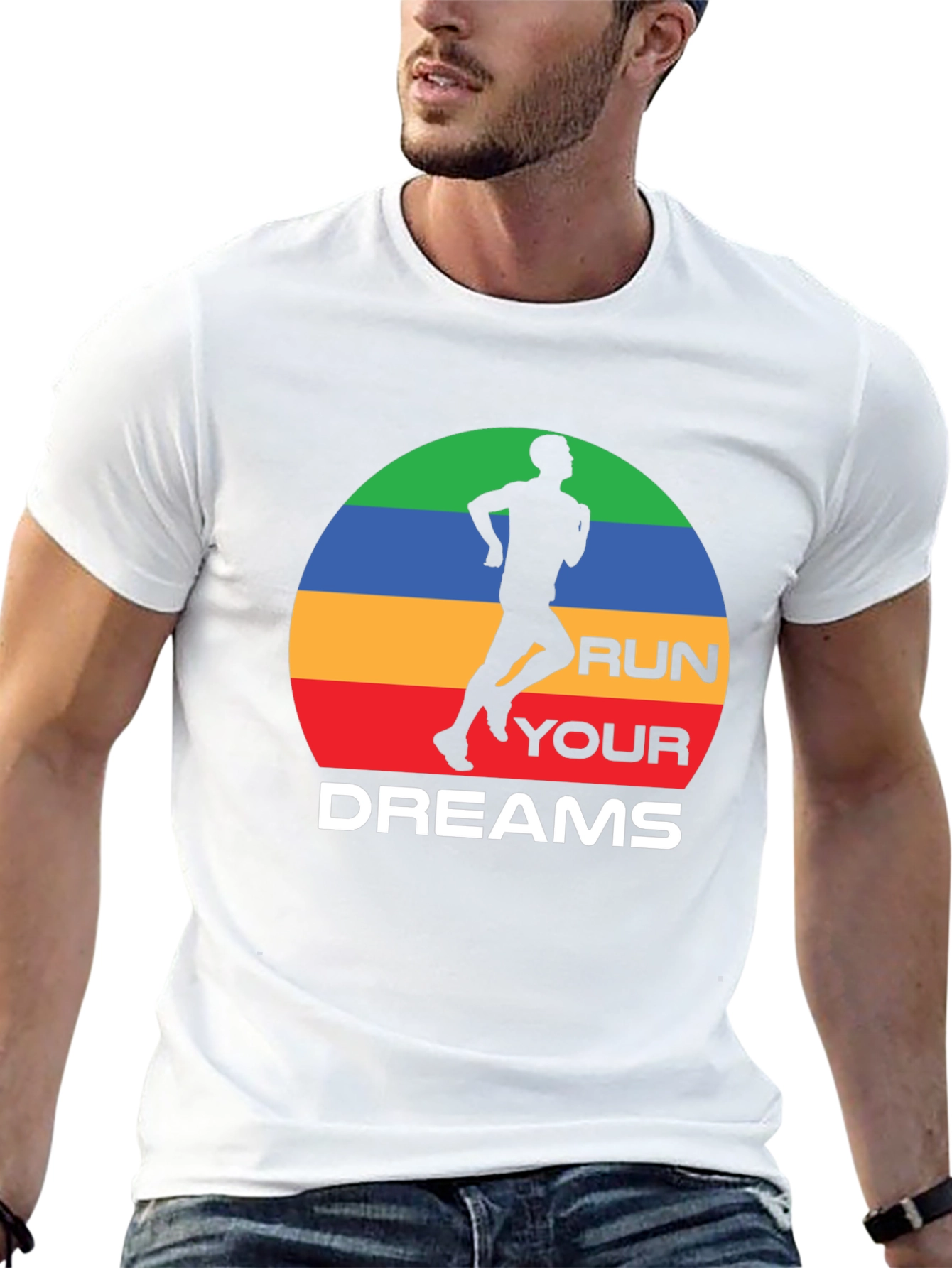 Black Run Your Dreams Graphic T-Shirt view 13