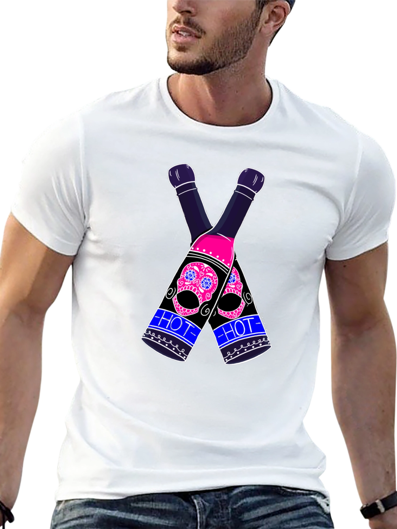 Black Skull Hot Sauce T-Shirt view 13