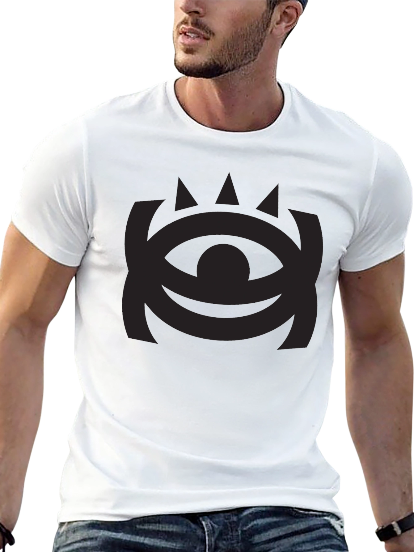 Black Dark Eye Graphic Tee - Mens Black T-Shirt view 13