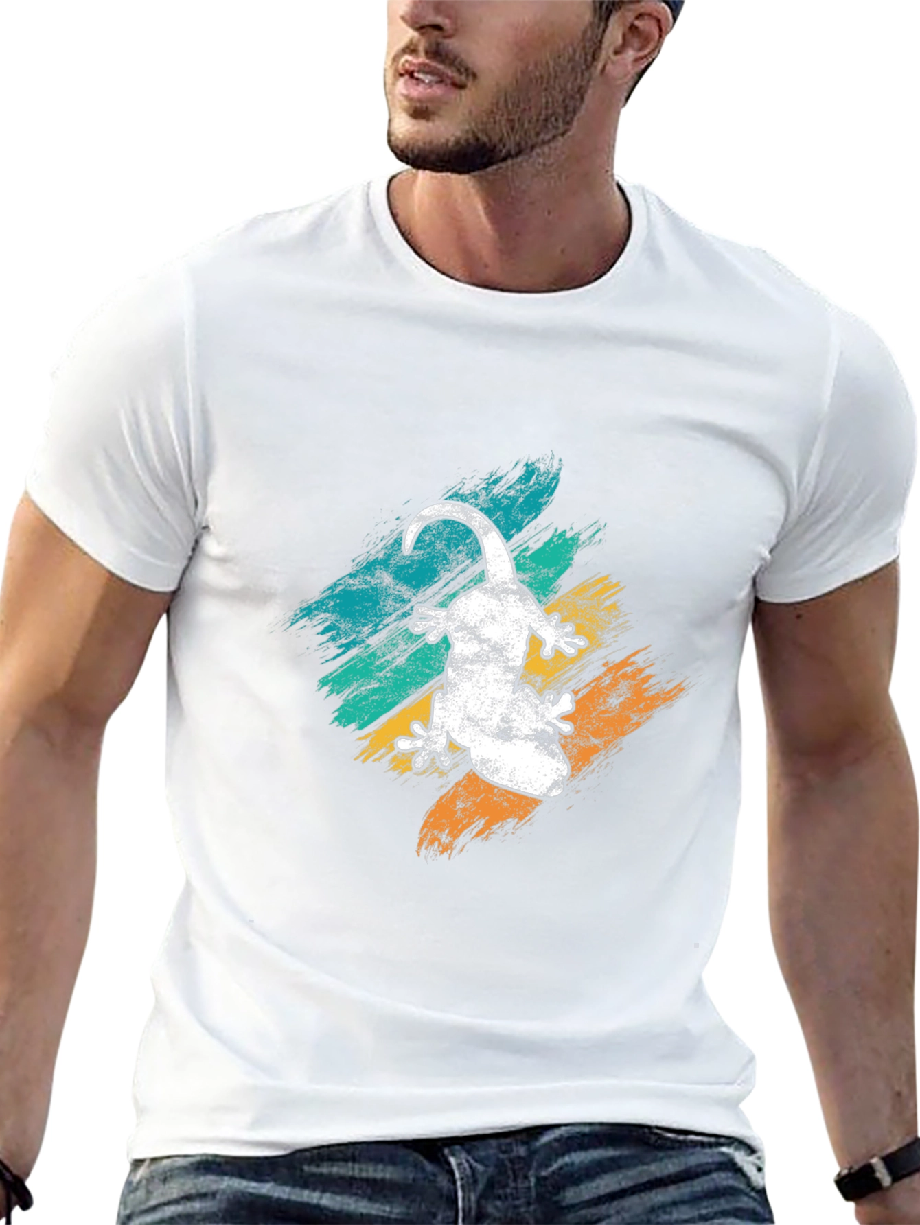 Gecko Graphic Tee - Cool Lizard Design - 13