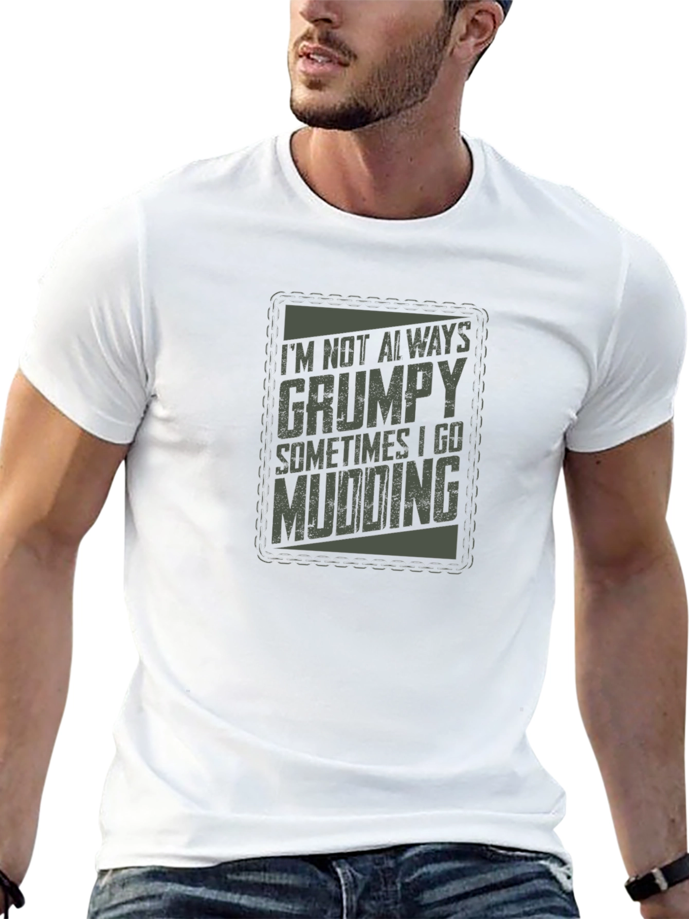 Black Grumpy Mudding Graphic Tee view 13