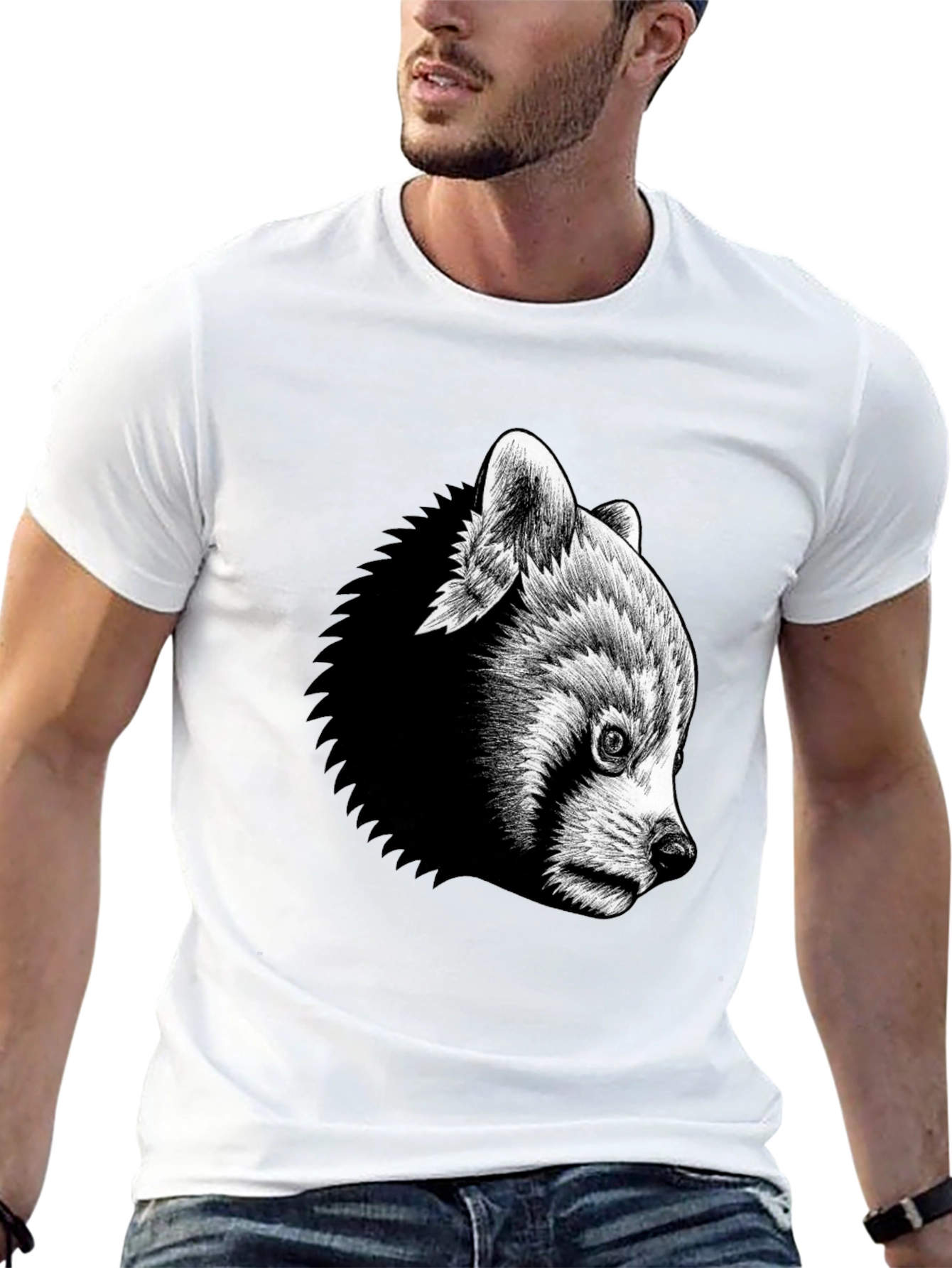 Black Black Bear Graphic Tee - Men's Short Sleeve Crew Neck view 13