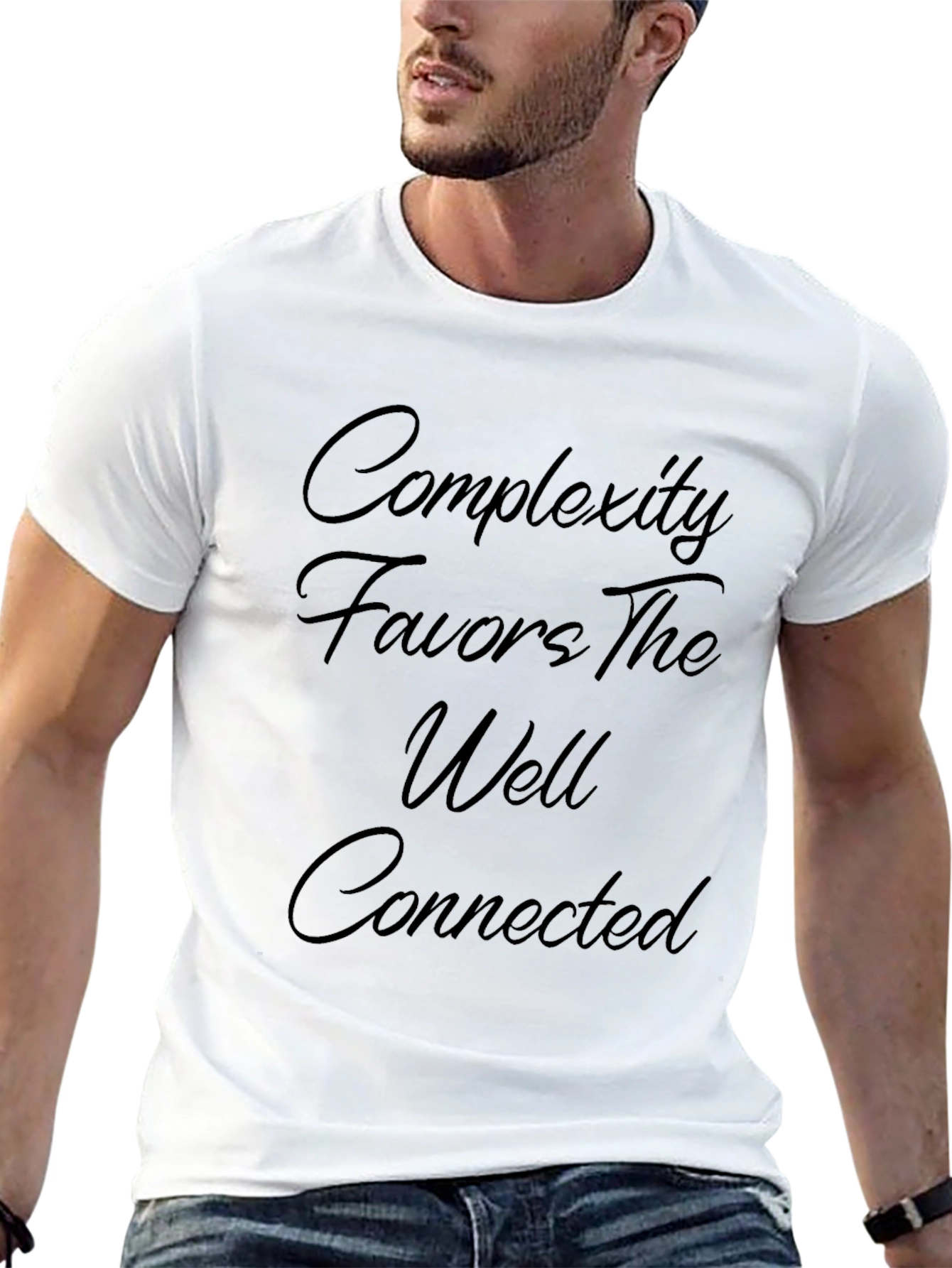 Black Complexity Favors The Well Connected Black T-Shirt view 13