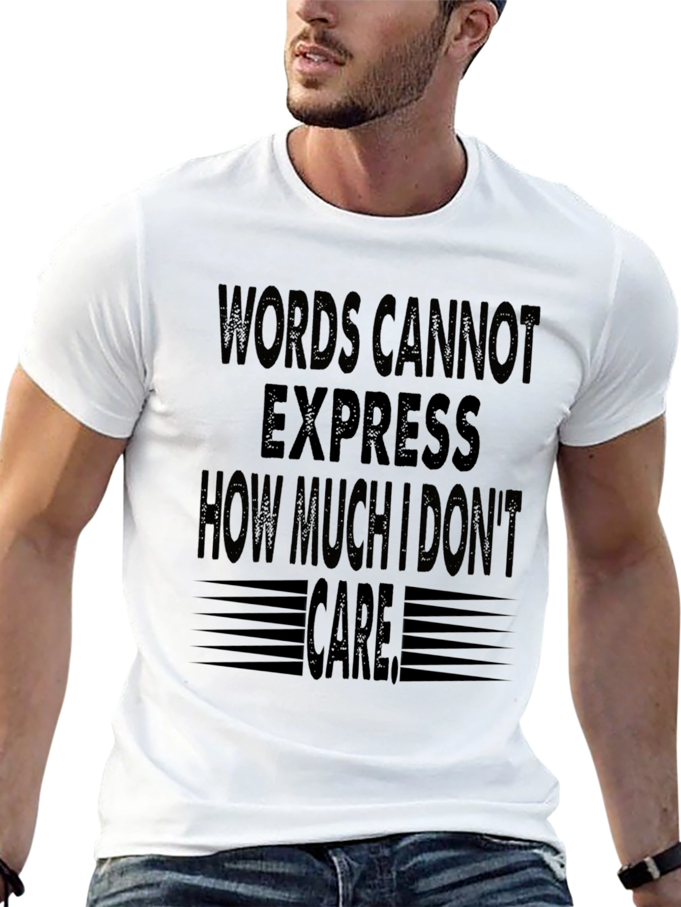 Black Words Cannot Express Funny Graphic T-Shirt view 13