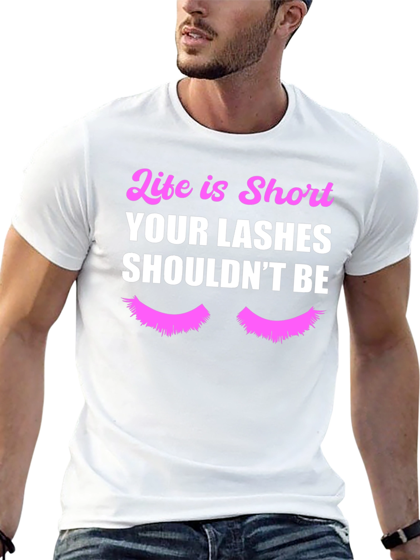 Black Life is Short Lashes T-Shirt view 13