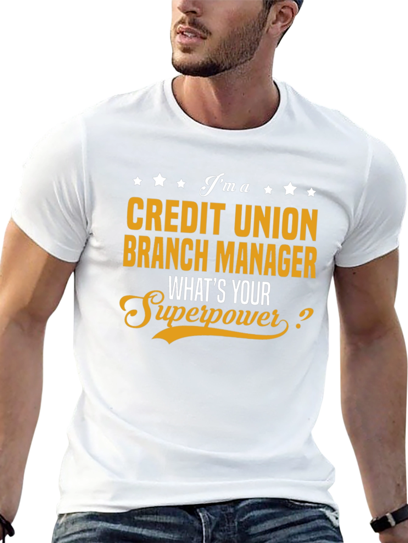 Black Credit Union Branch Manager Superpower T-Shirt view 13