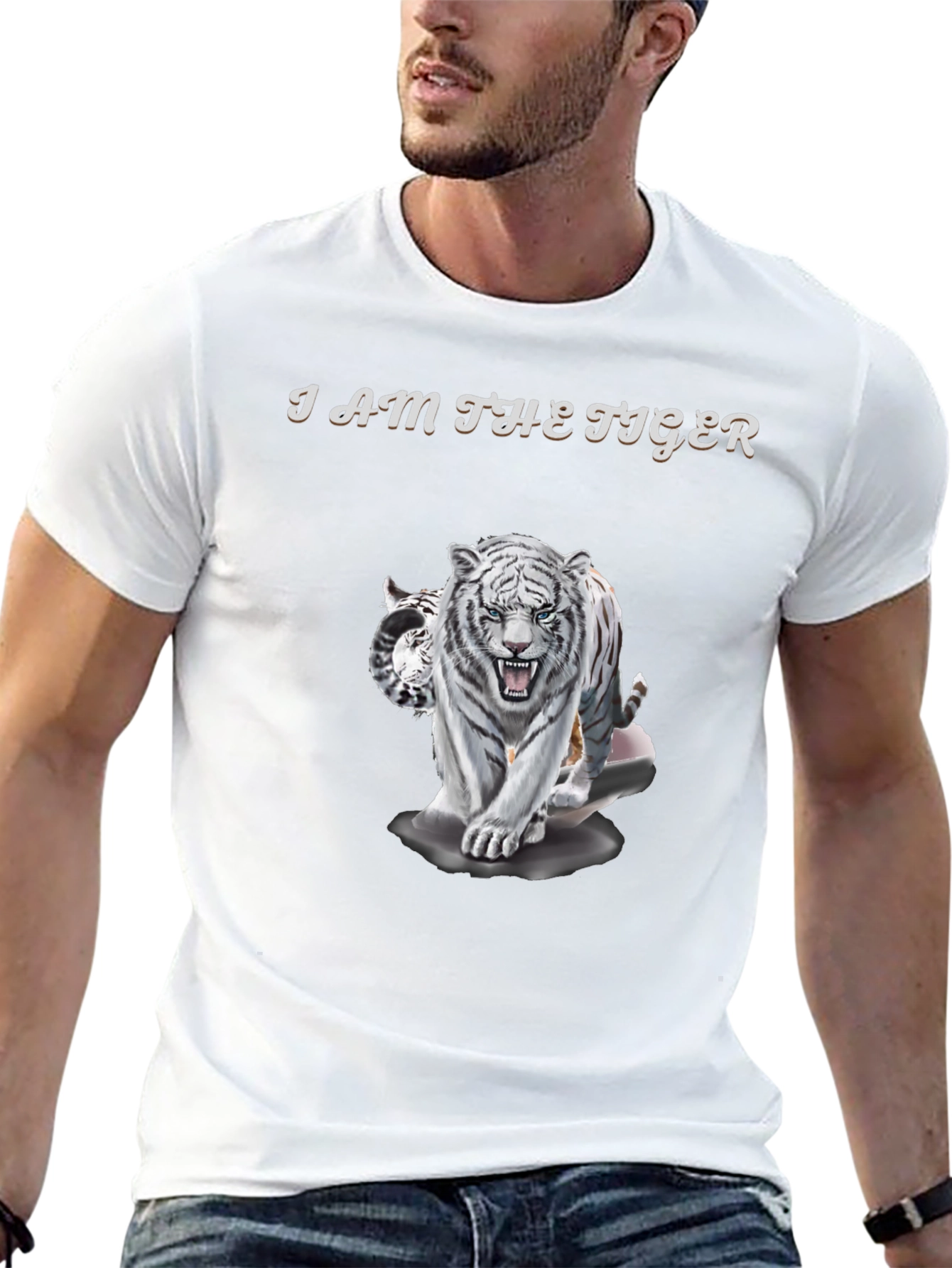 Black I Am The Tiger Graphic Tee view 13