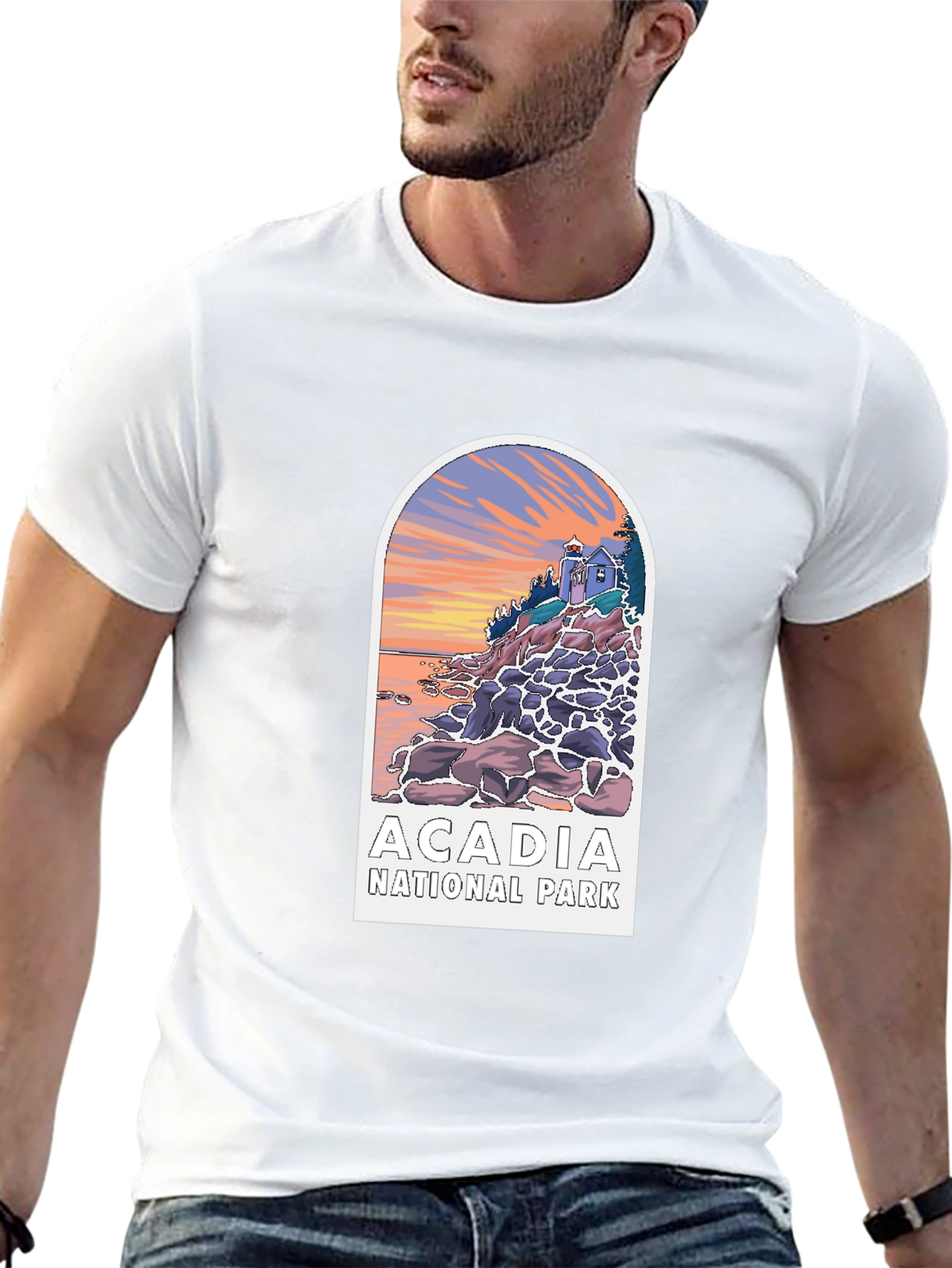 Black Acadia National Park Graphic Tee - Black view 13