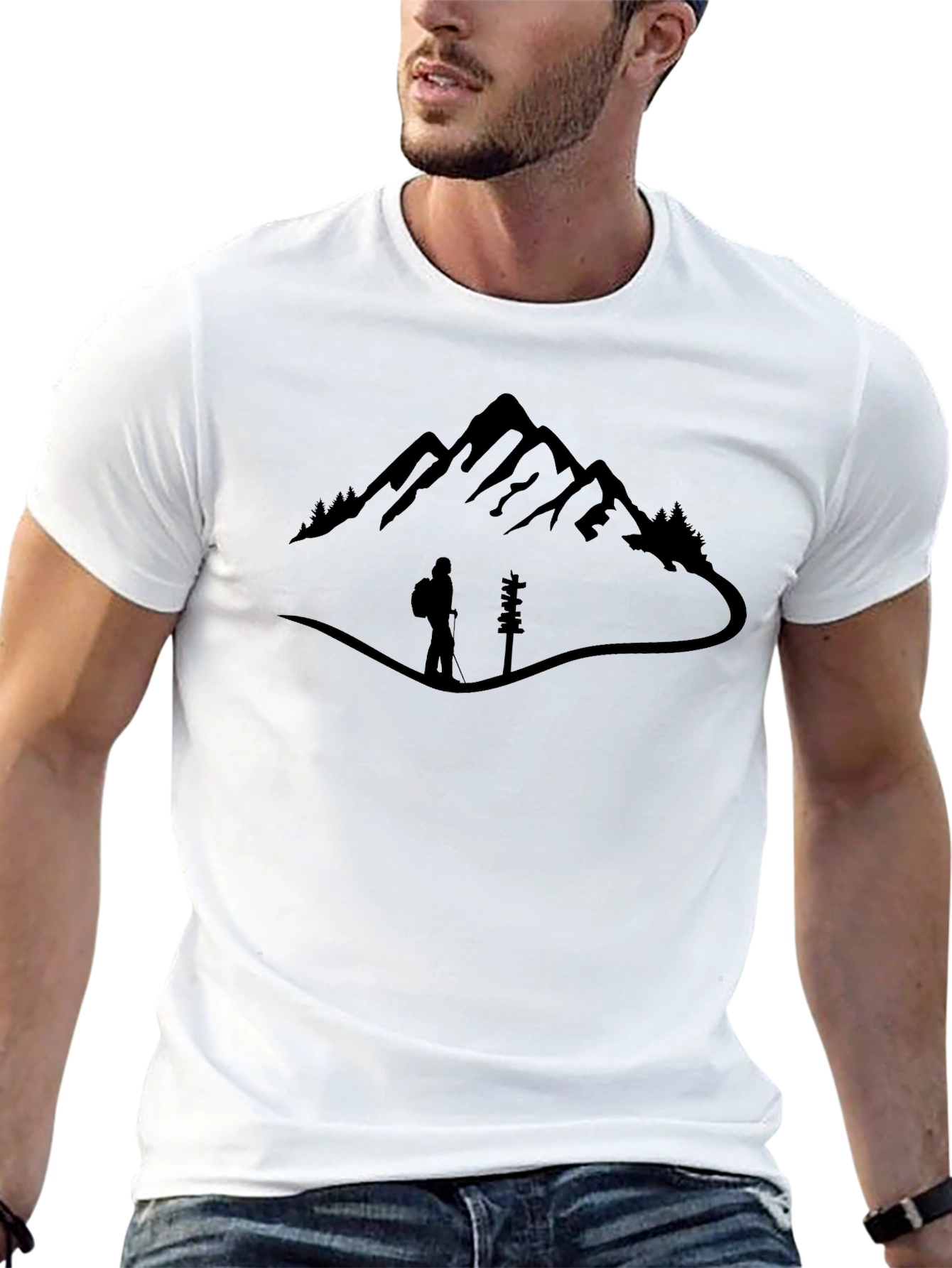 Black Mountain Hiker Graphic Tee - Adventure Awaits! view 13