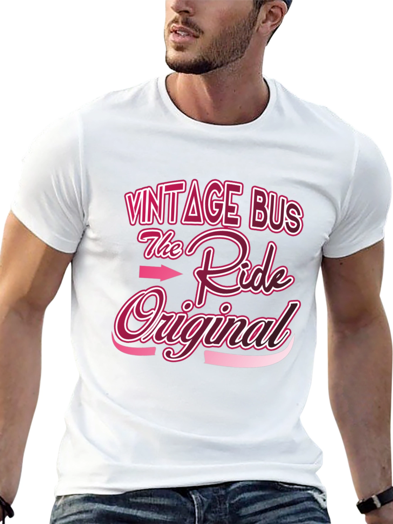 Black Vintage Bus T-Shirt - The Ride Original view 13