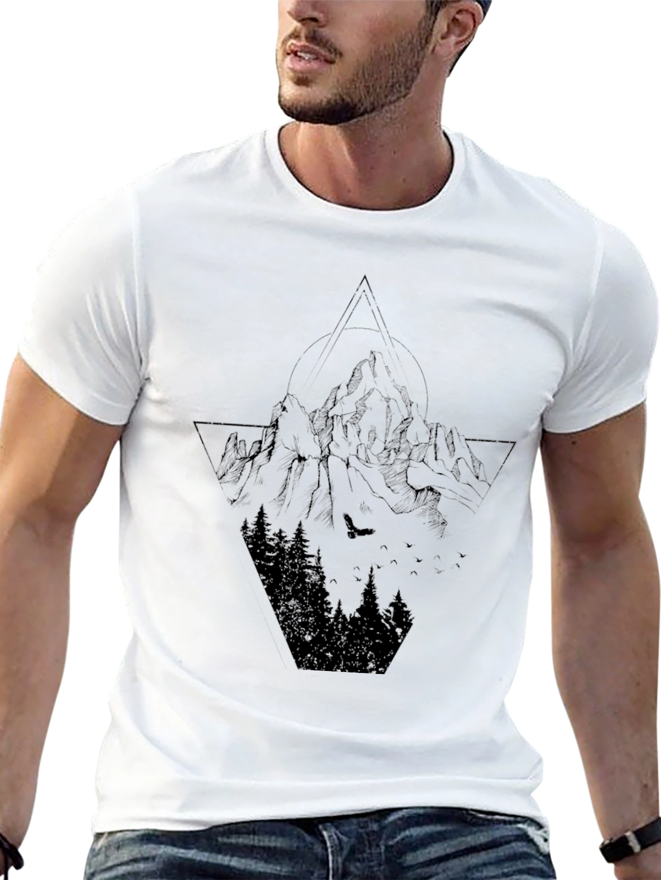 Black Mountain Graphic Black Tee view 13