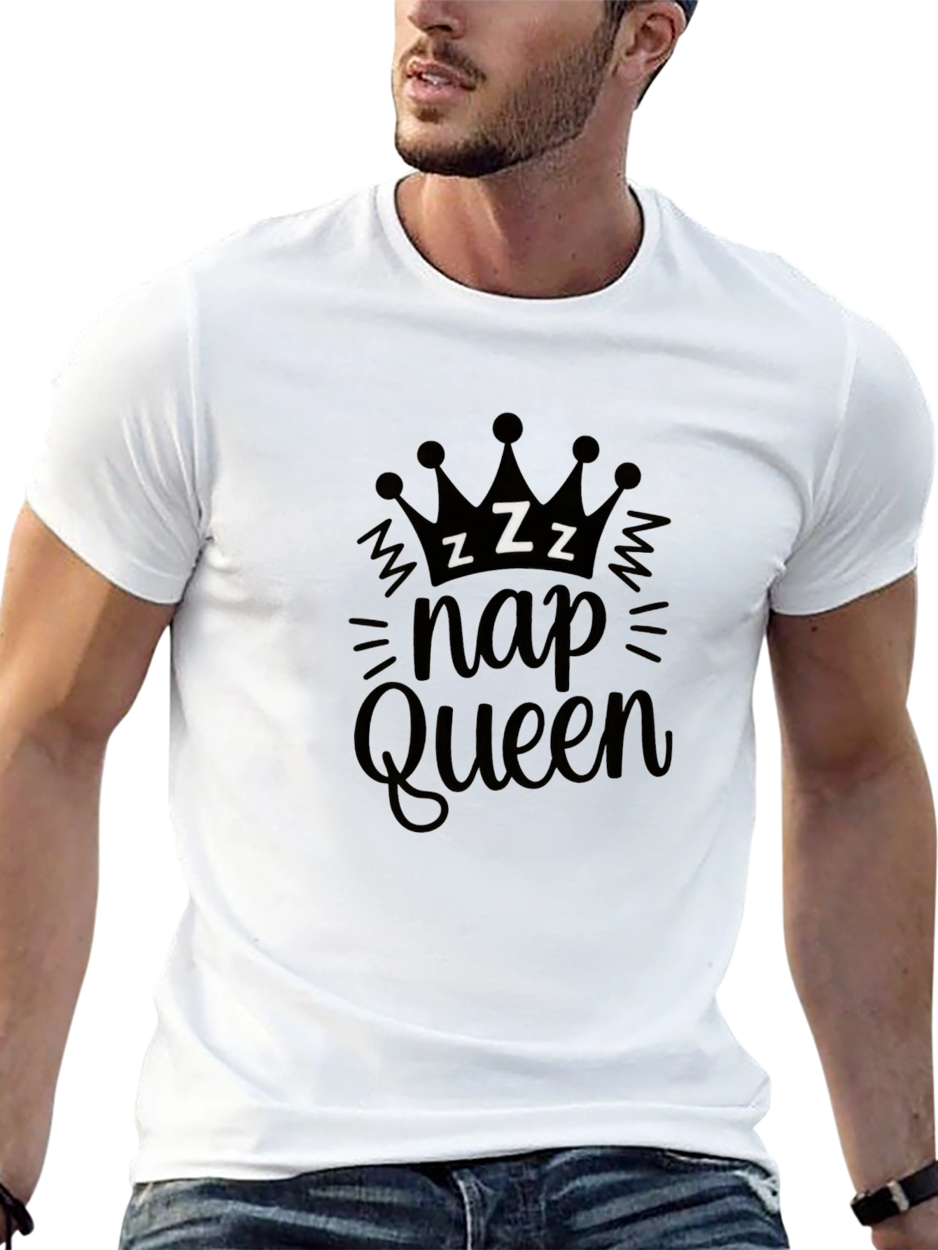 Black Nap Queen Black Graphic Tee view 13