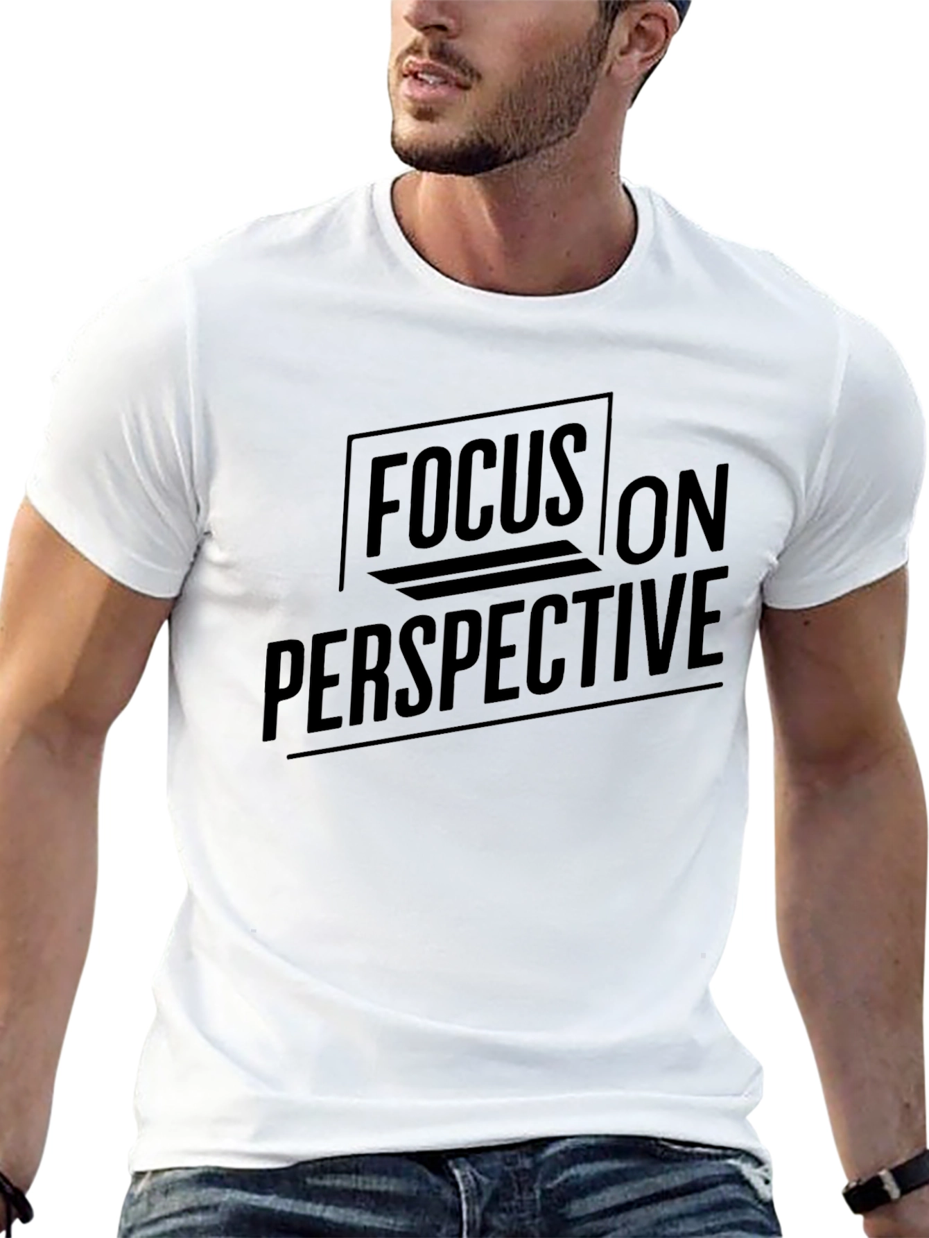 Focus on Perspective Graphic T-Shirt - 13