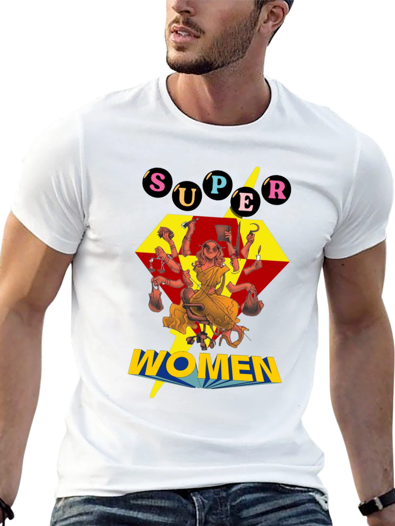 Super Women Graphic Tee - Empowering Design - 13