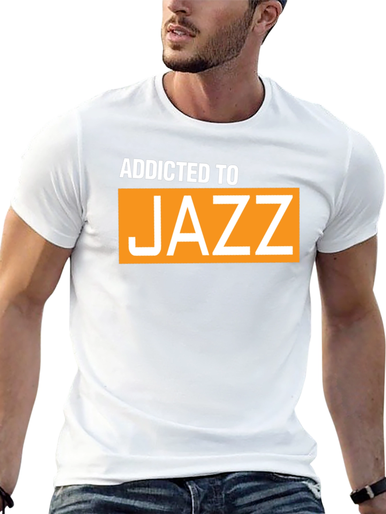 Black Addicted To Jazz Graphic T-Shirt view 13
