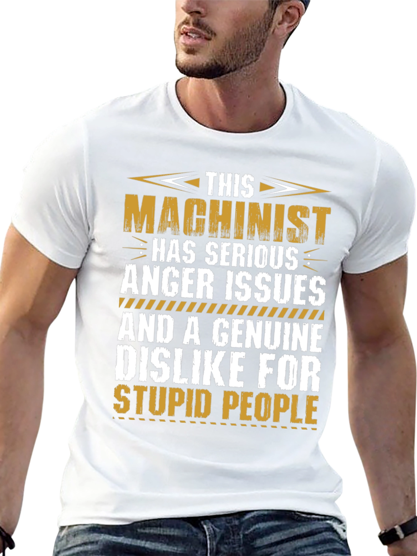 Black Machinist Anger Issues T-Shirt view 13